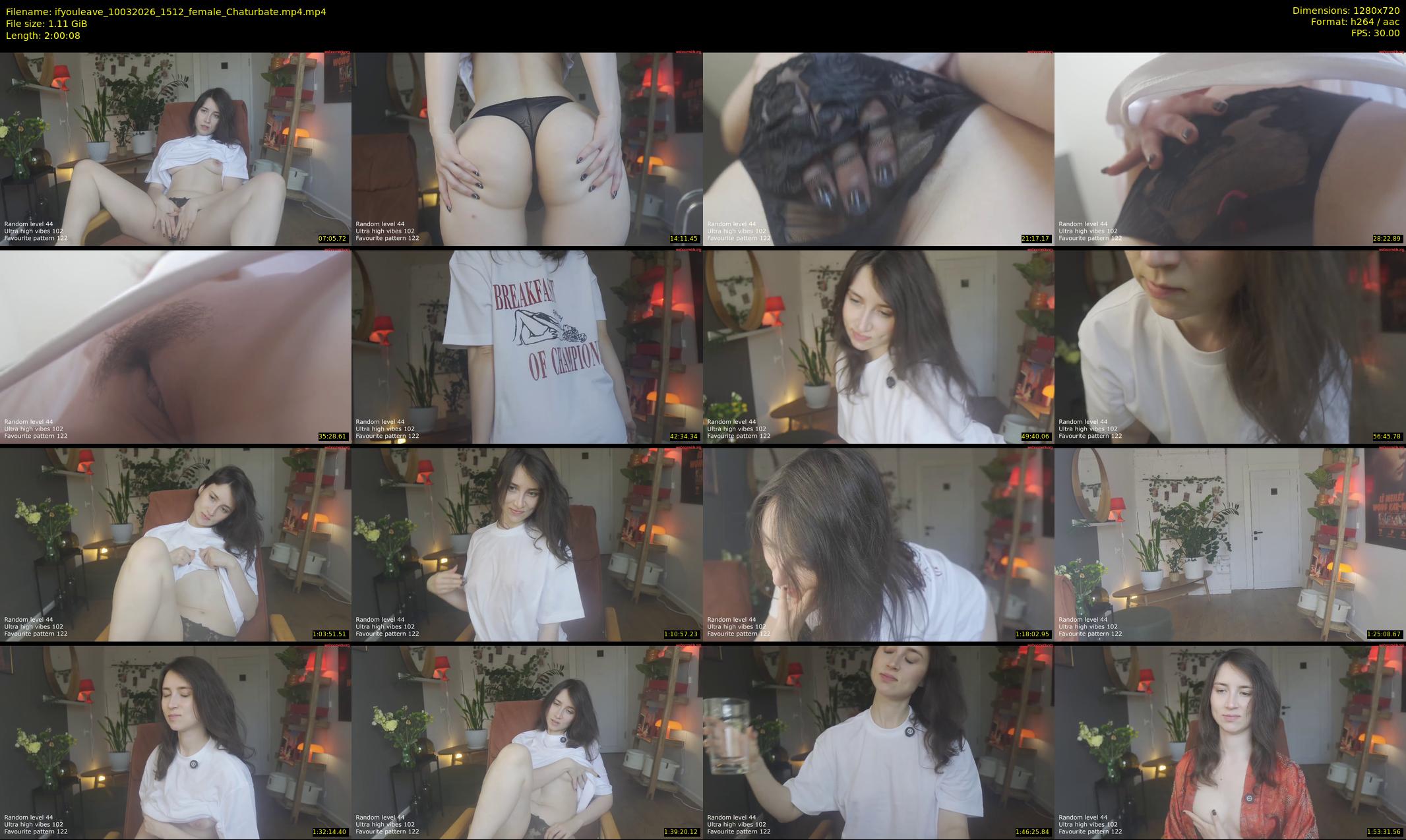 ifyouleave — 121 minute Chaturbate female cam show recording, 720p, Mar 10, 2026