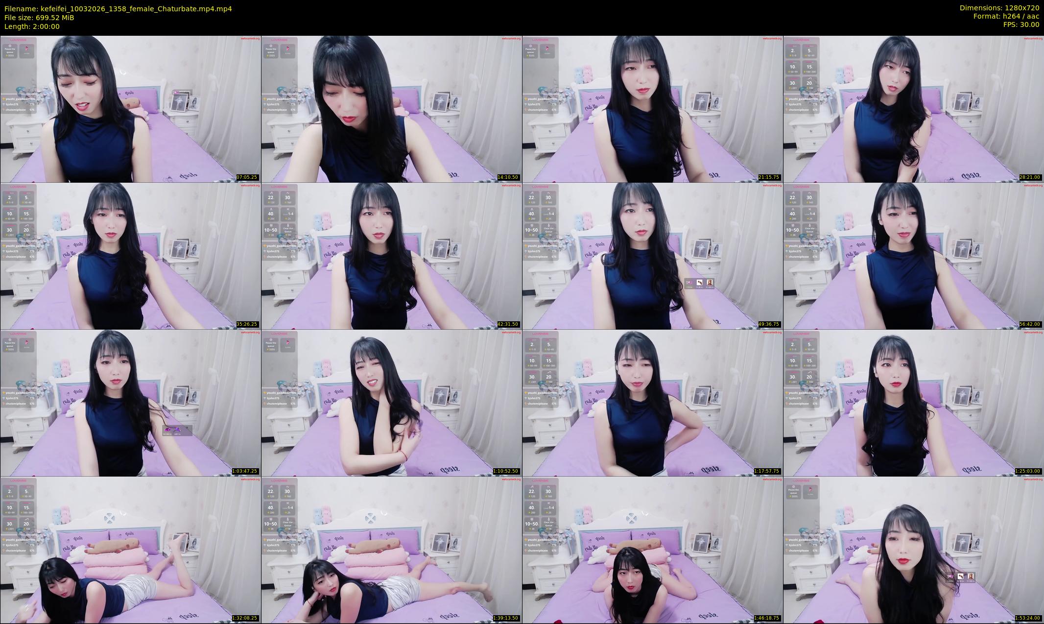 kefeifei — 120 minute Chaturbate female cam show recording, 720p, Mar 10, 2026