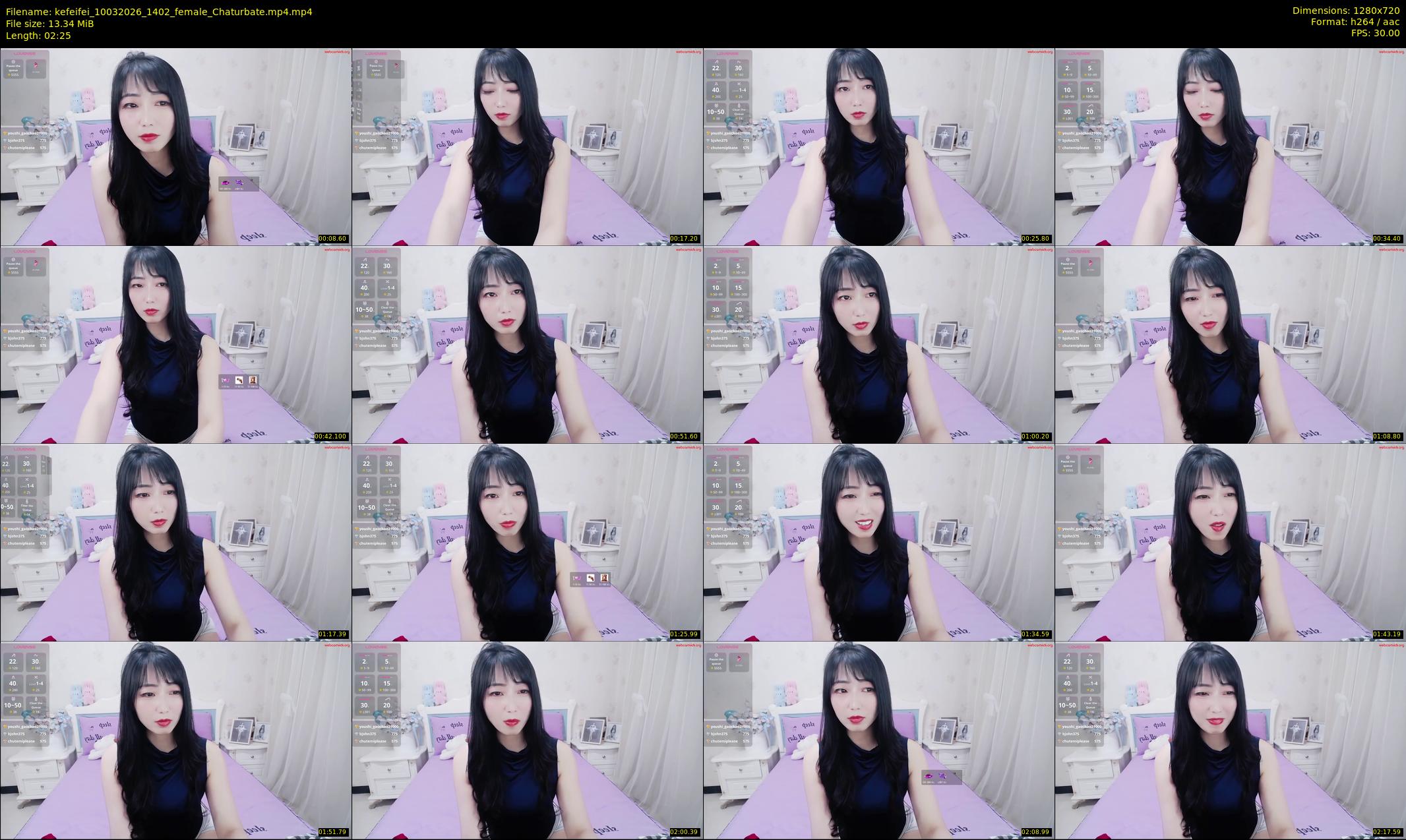 kefeifei — 3 minute Chaturbate female cam show recording, 720p, Mar 10, 2026