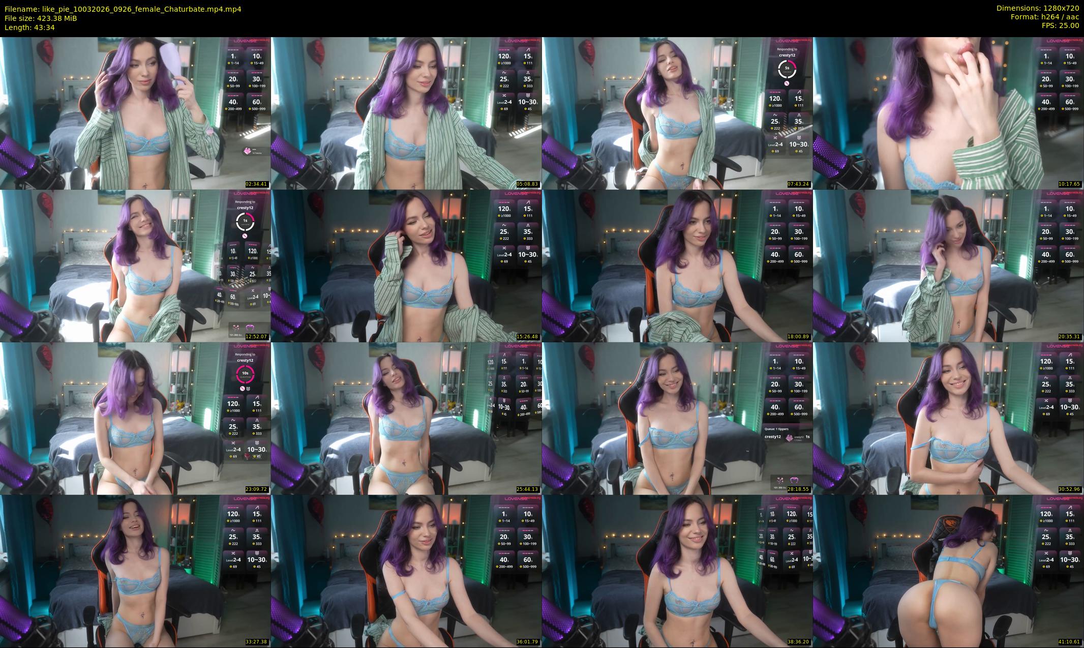 like_pie — 44 minute Chaturbate couple cam show recording, 720p, Mar 10, 2026