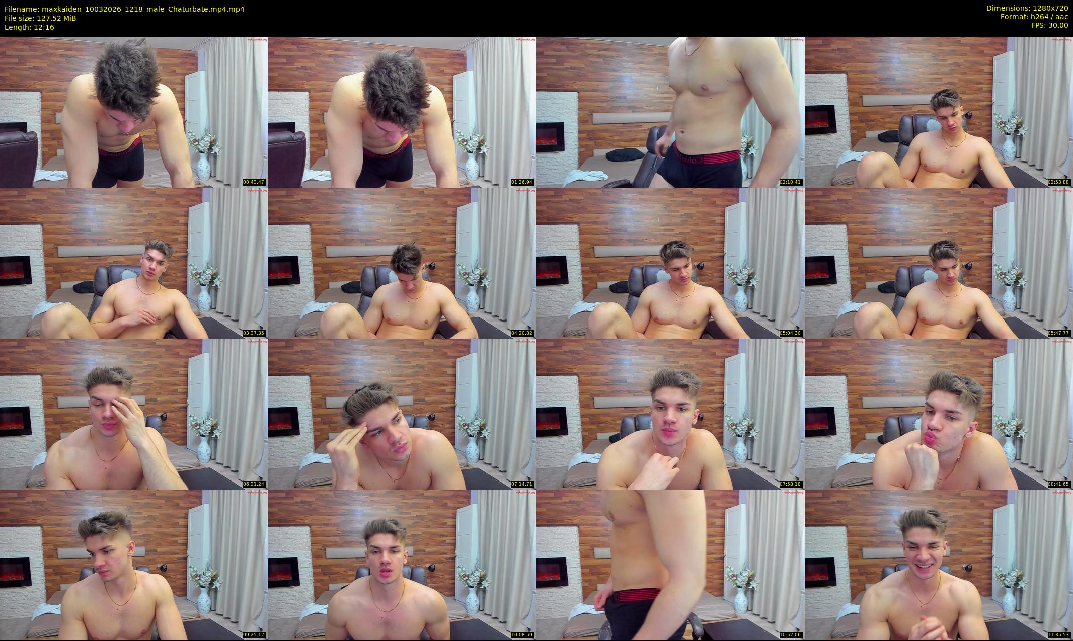 maxkaiden — 13 minute Chaturbate male cam show recording, 720p, Mar 10, 2026