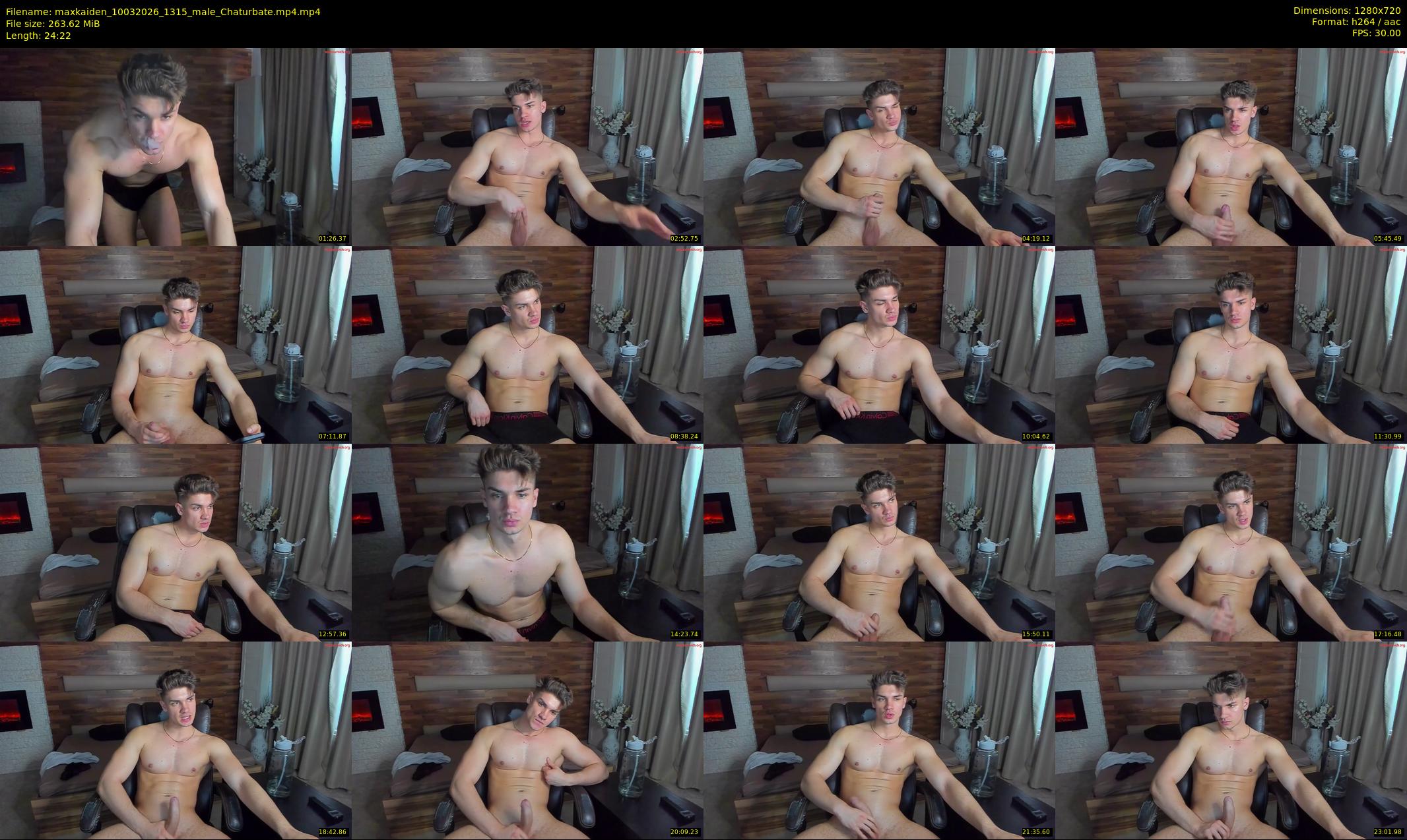 maxkaiden — 25 minute Chaturbate male cam show recording, 720p, Mar 10, 2026