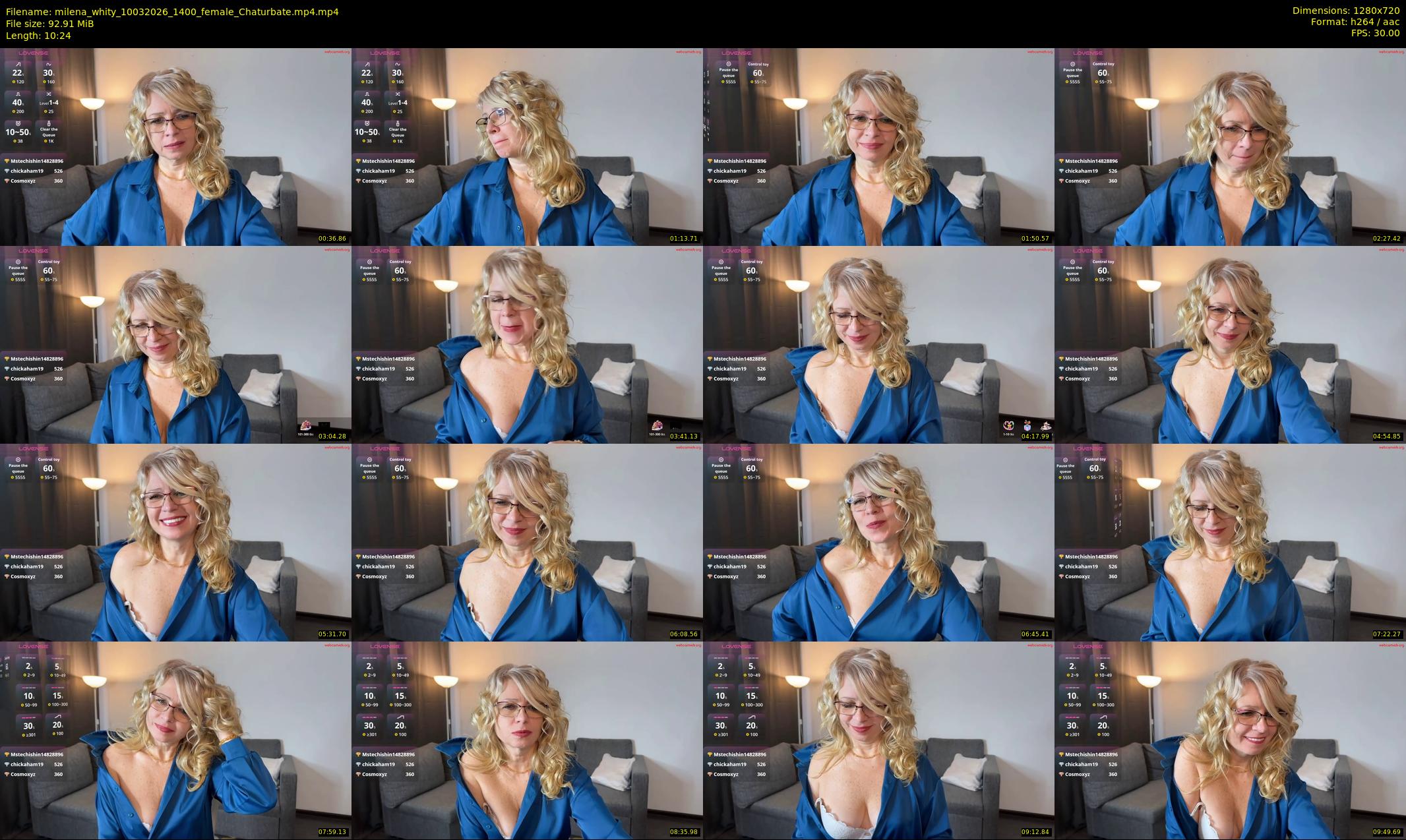 milena_whity — 11 minute Chaturbate female cam show recording, 720p, Mar 10, 2026