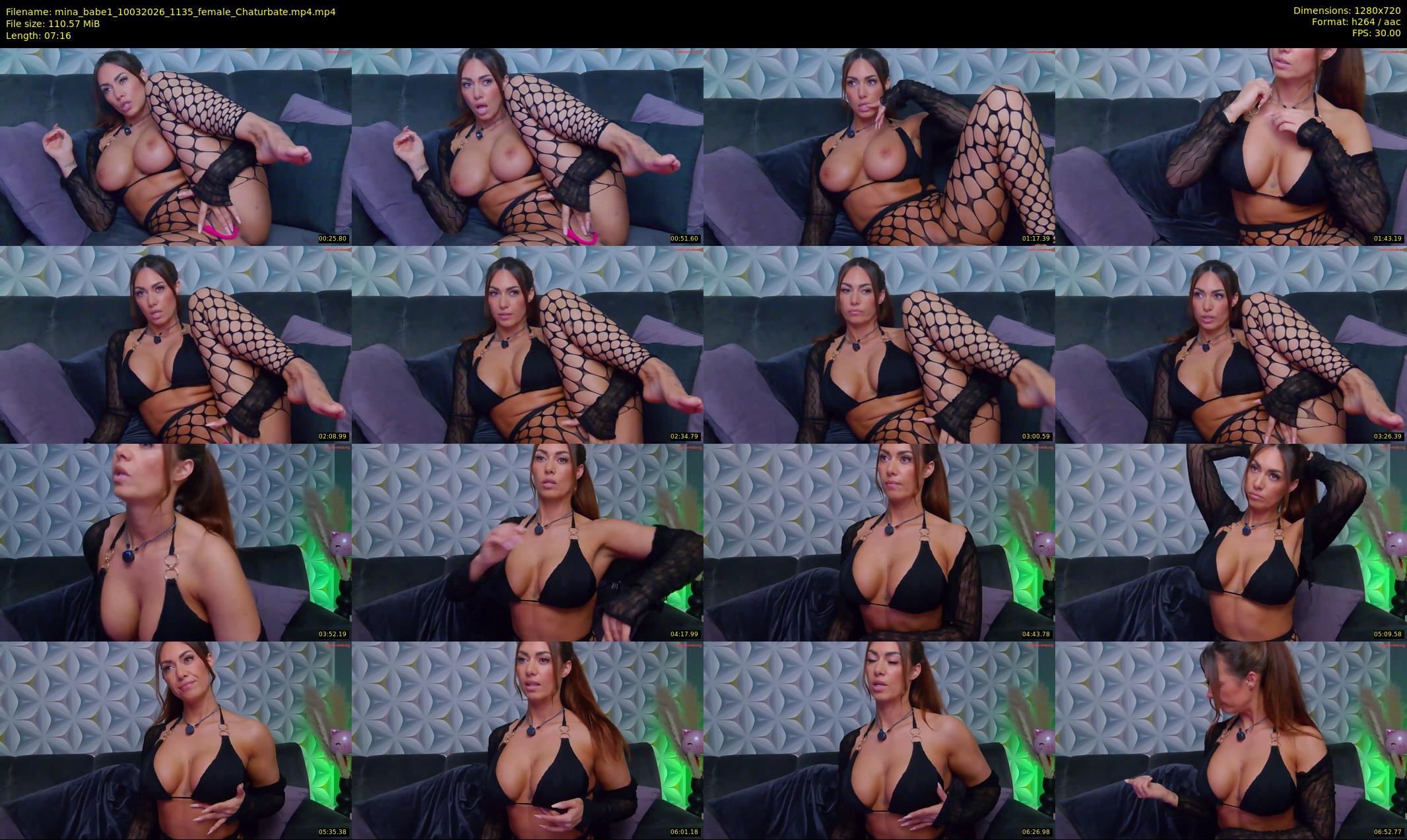 mina_babe1 — 8 minute Chaturbate female cam show recording, 720p, Mar 10, 2026