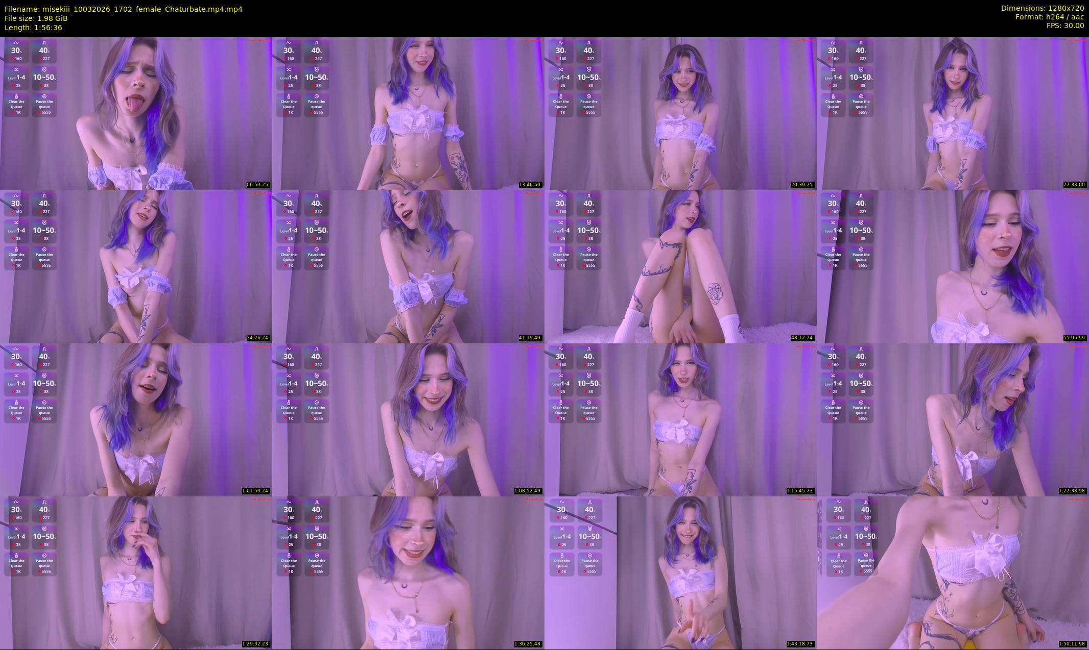 misekiii — 117 minute Chaturbate female cam show recording, 720p, Mar 10, 2026