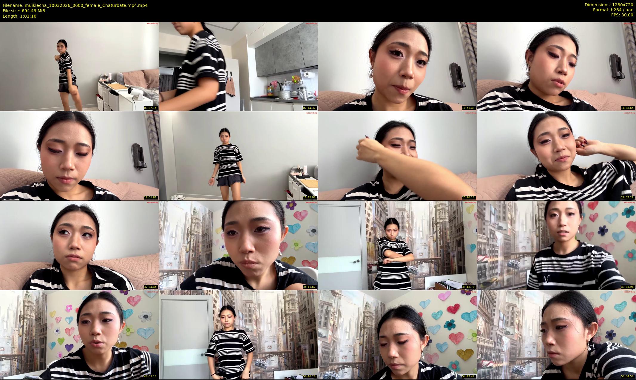muiklecha — 62 minute Chaturbate female cam show recording, 720p, Mar 10, 2026