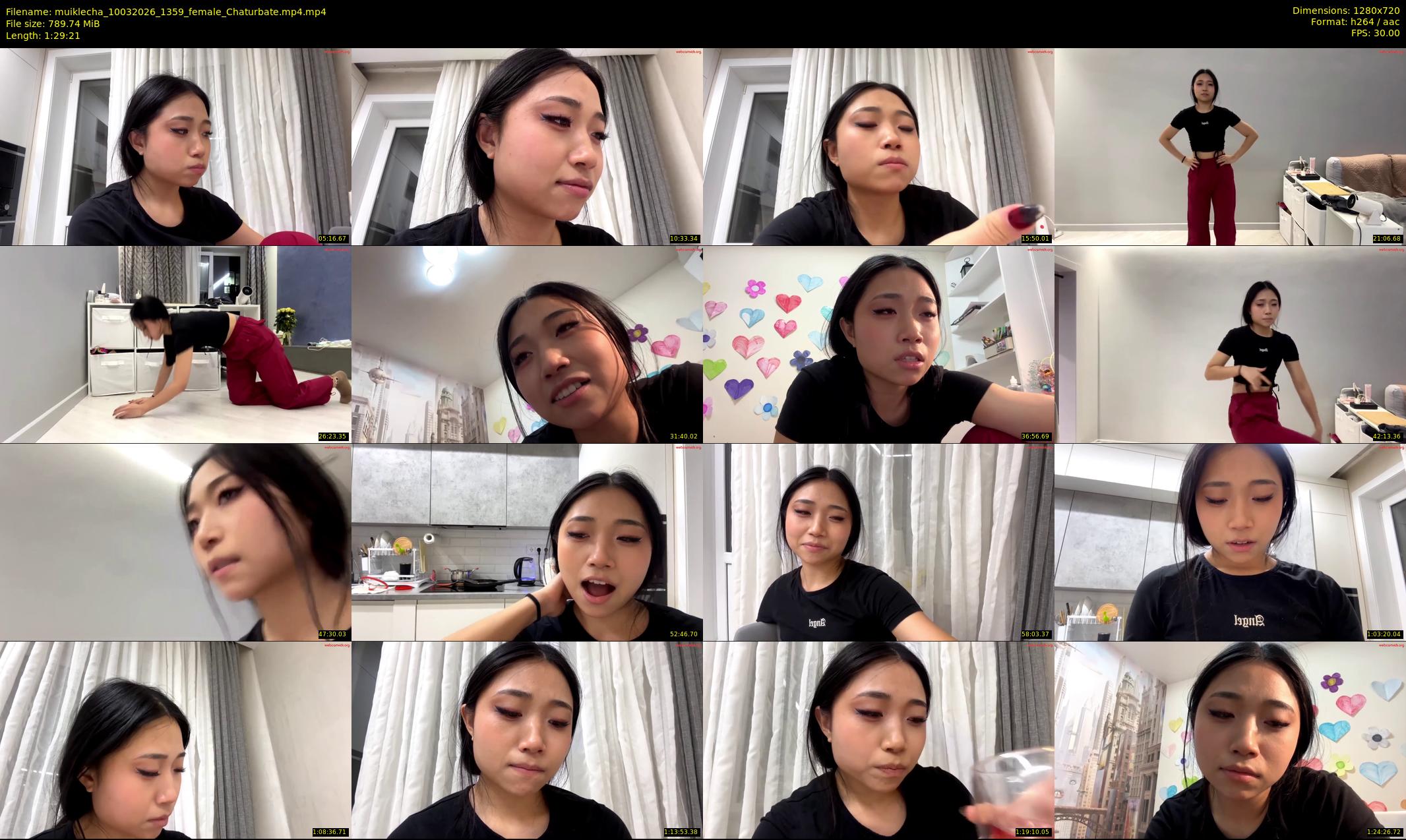 muiklecha — 90 minute Chaturbate female cam show recording, 720p, Mar 10, 2026
