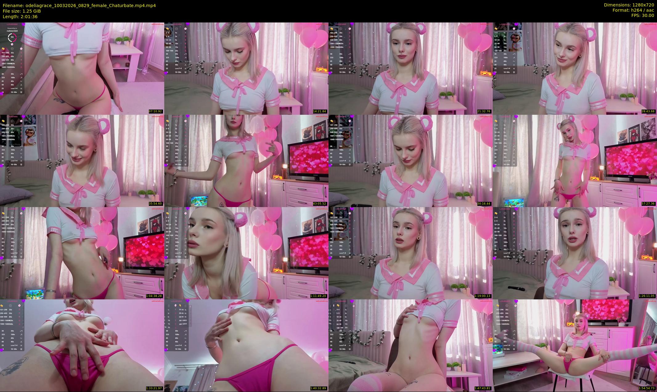 odeliagrace — 122 minute Chaturbate female cam show recording, 720p, Mar 10, 2026