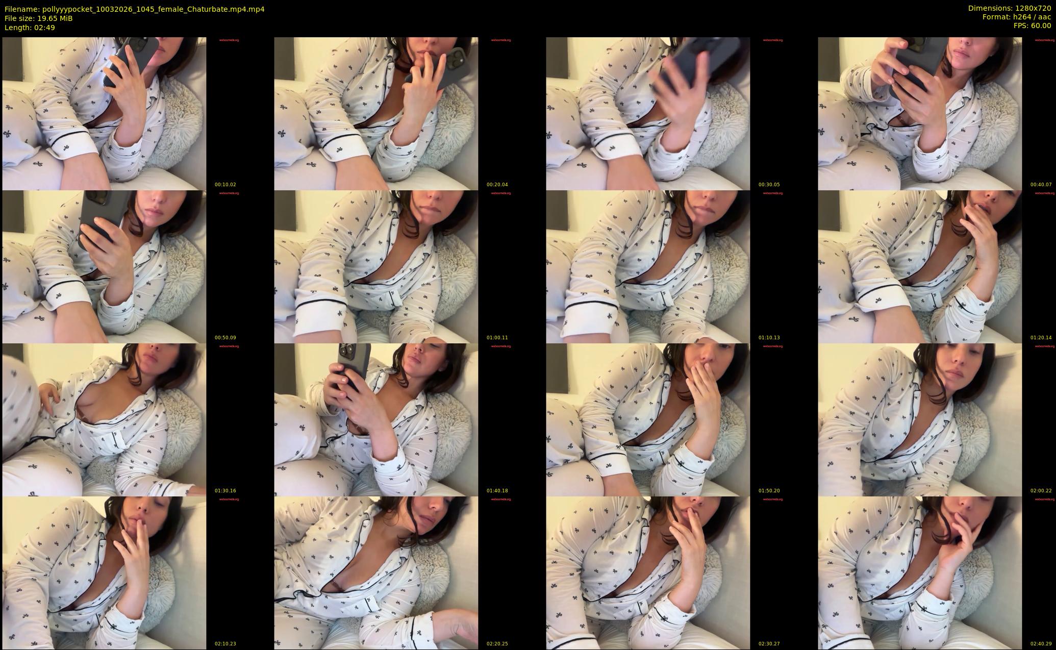 pollyyypocket — 3 minute Chaturbate female cam show recording, 720p, Mar 10, 2026