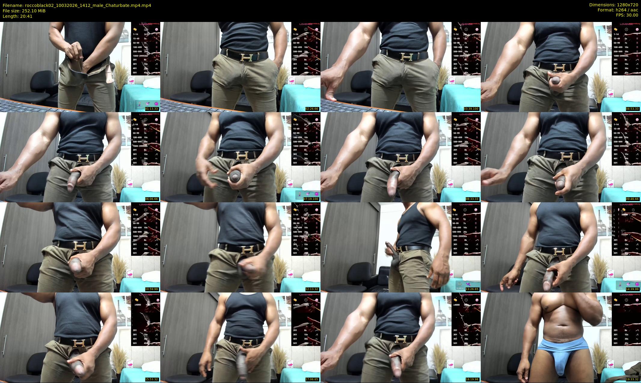 roccoblack02 — 21 minute Chaturbate male cam show recording, 720p, Mar 10, 2026