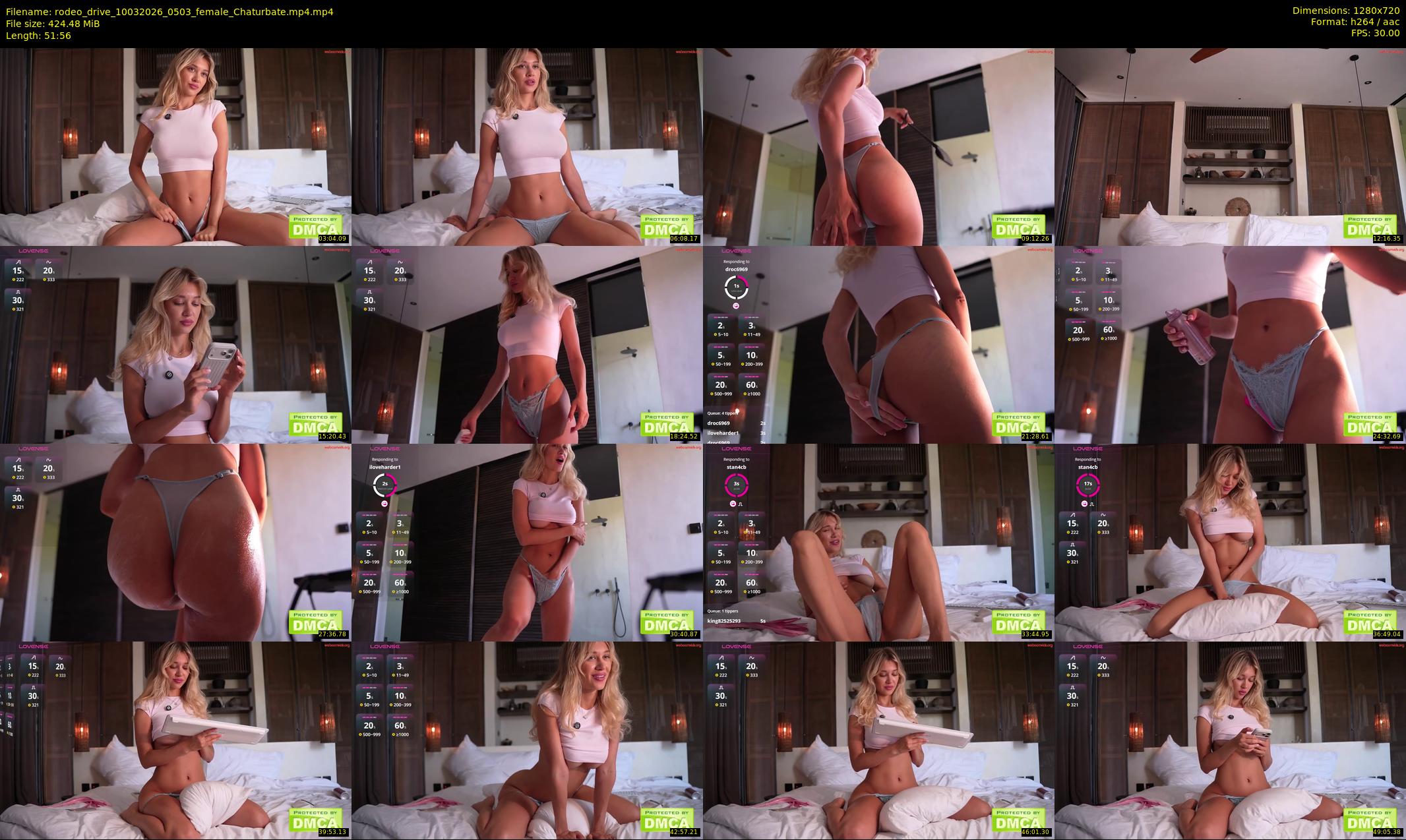 rodeo_drive — 52 minute Chaturbate female cam show recording, 720p, Mar 10, 2026