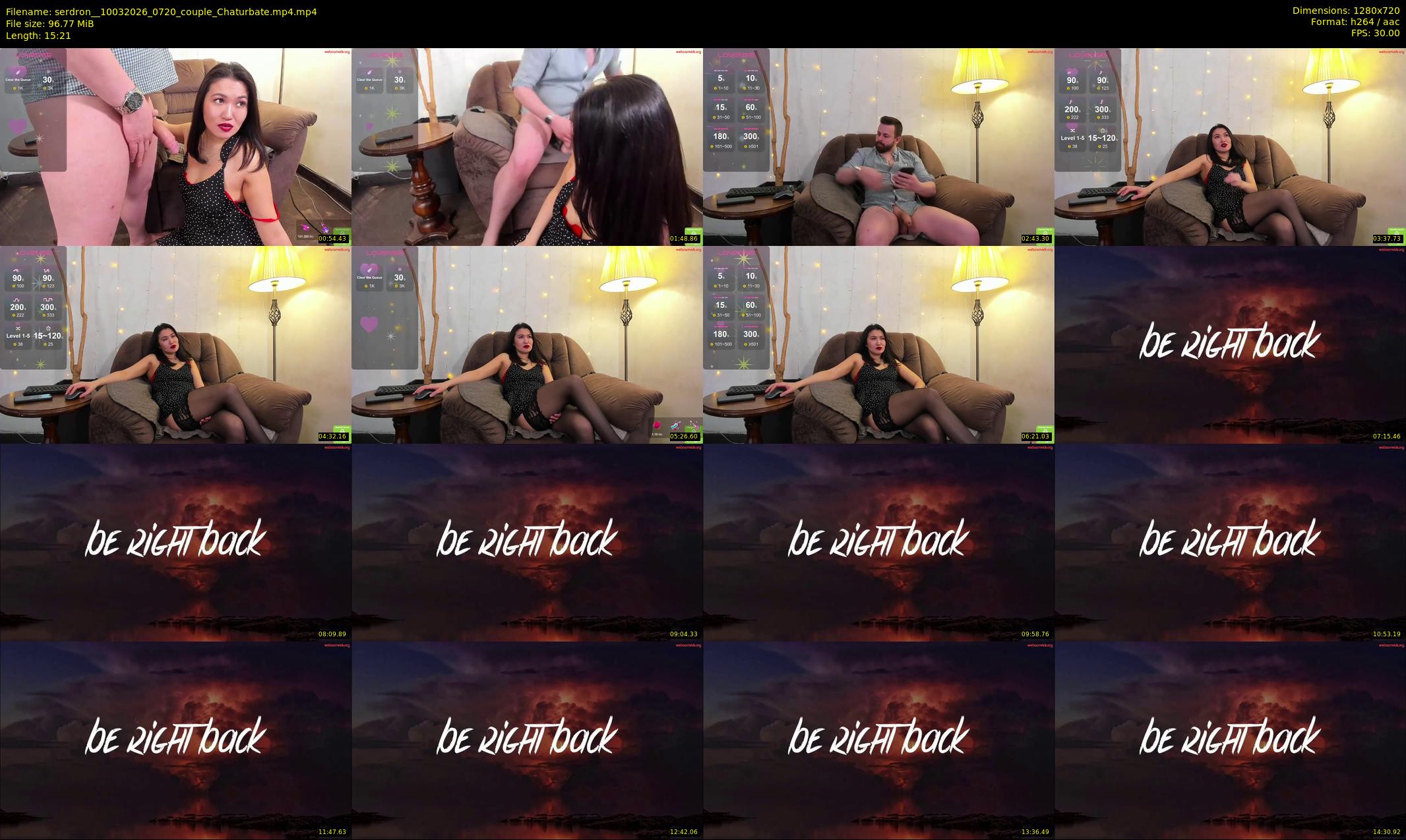 serdron_ — 16 minute Chaturbate couple cam show recording, 720p, Mar 10, 2026