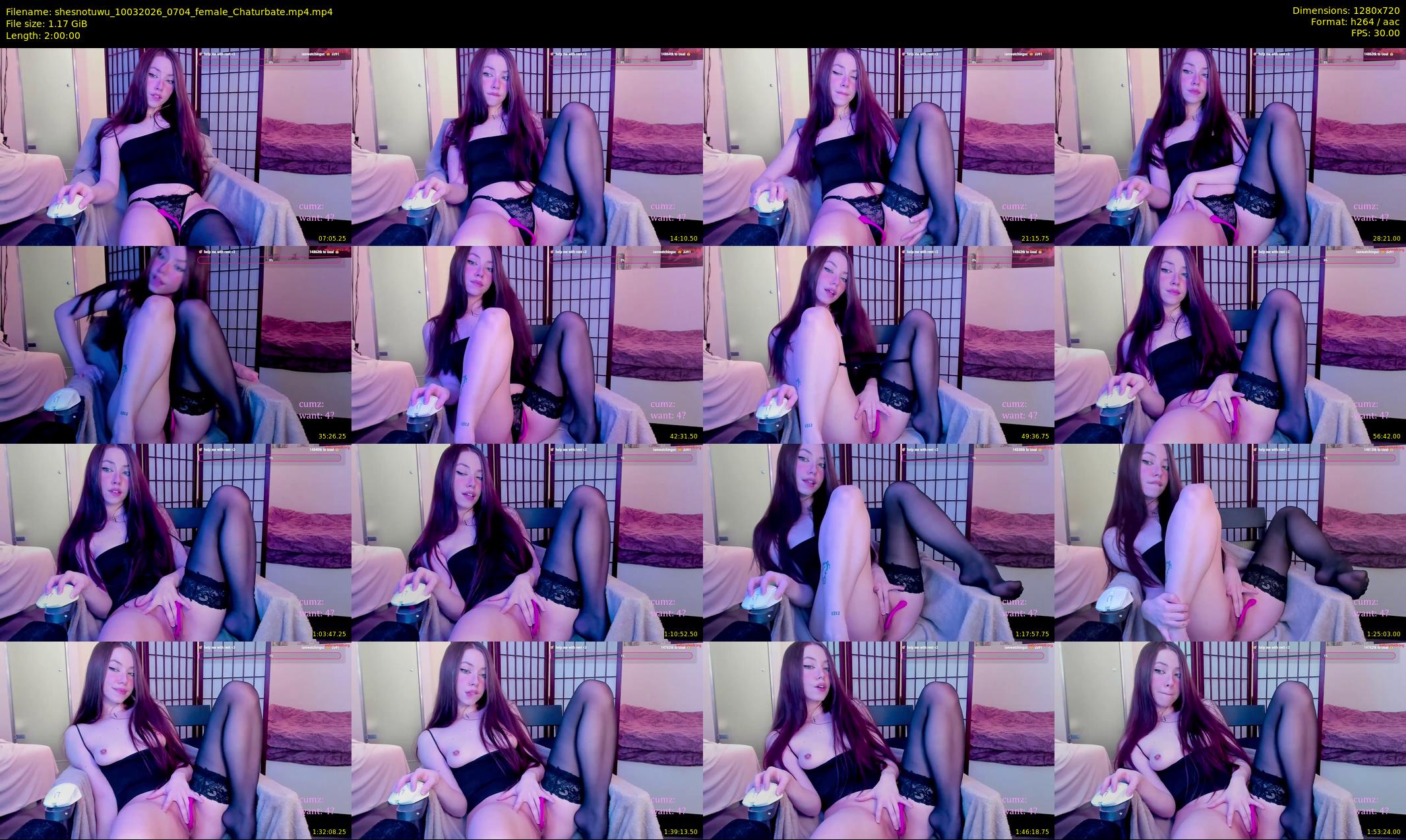 shesnotuwu — 120 minute Chaturbate female cam show recording, 720p, Mar 10, 2026