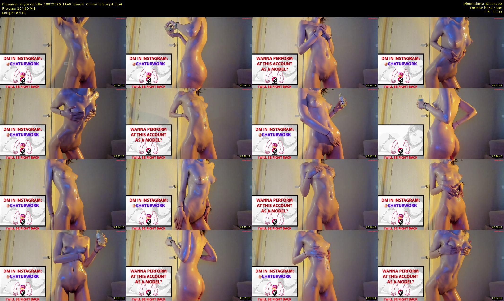 shycinderella — 8 minute Chaturbate female cam show recording, 720p, Mar 10, 2026