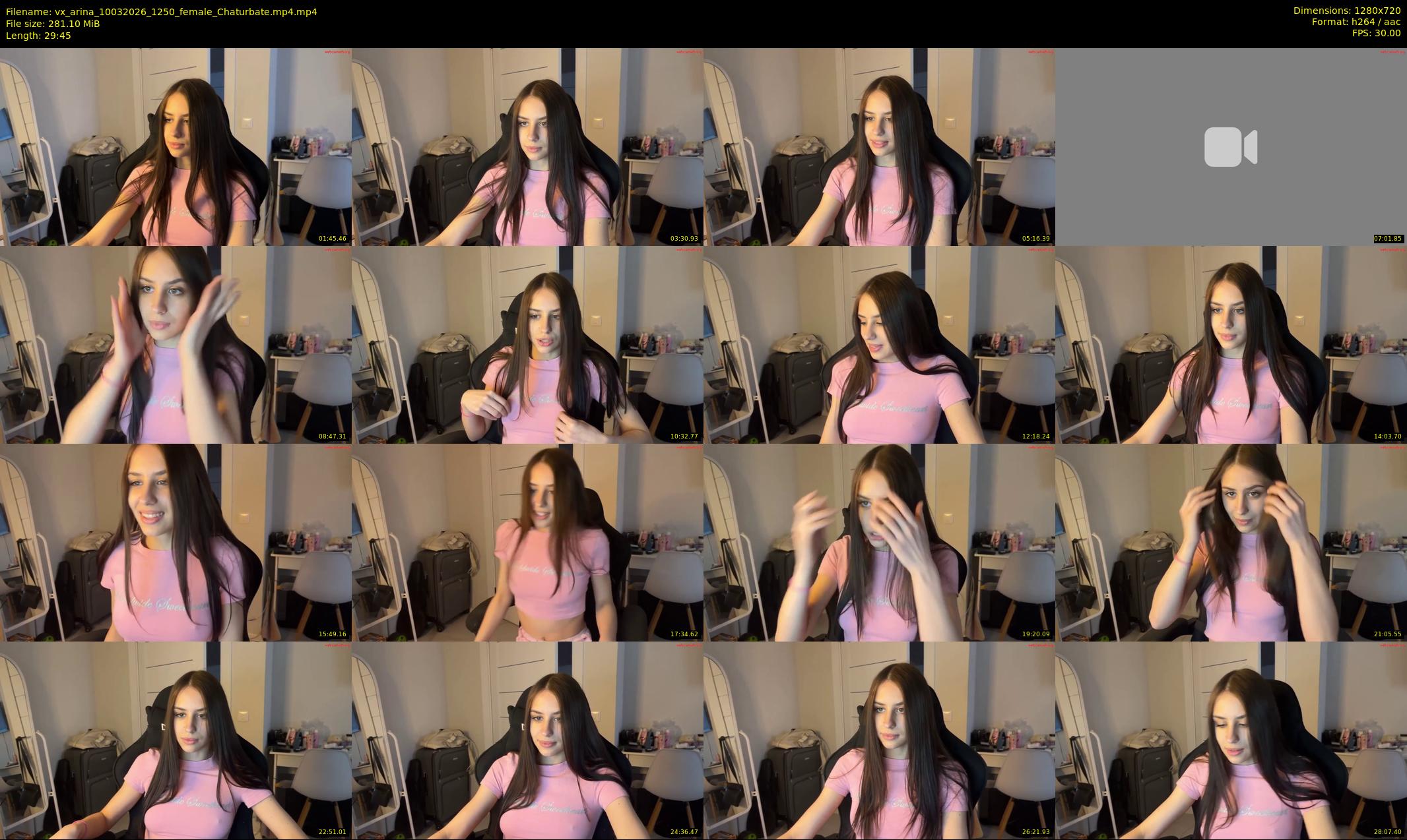 vx_arina — 30 minute Chaturbate female cam show recording, 720p, Mar 10, 2026