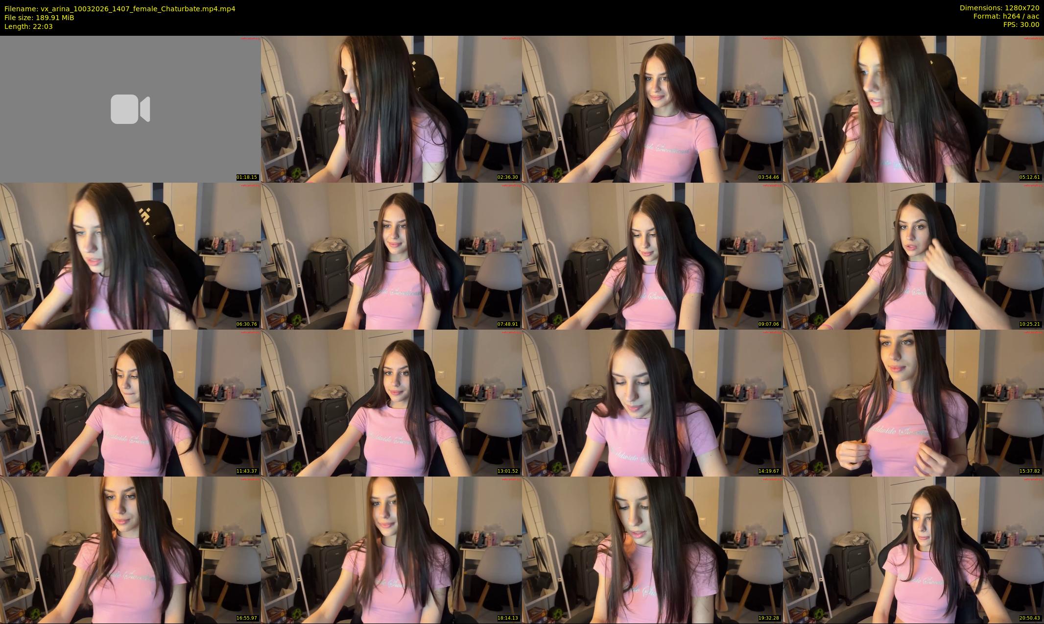 vx_arina — 23 minute Chaturbate female cam show recording, 720p, Mar 10, 2026