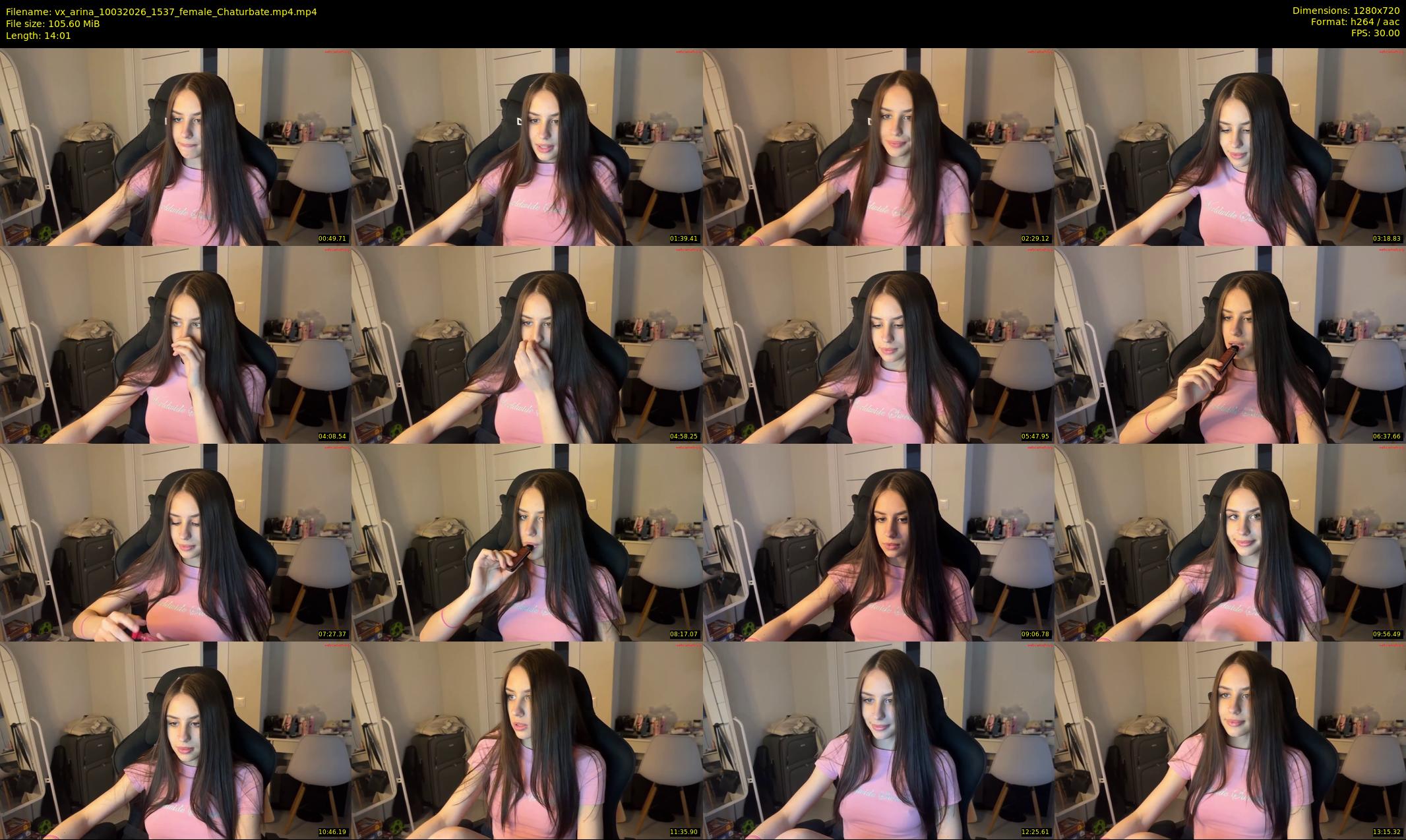 vx_arina — 15 minute Chaturbate female cam show recording, 720p, Mar 10, 2026