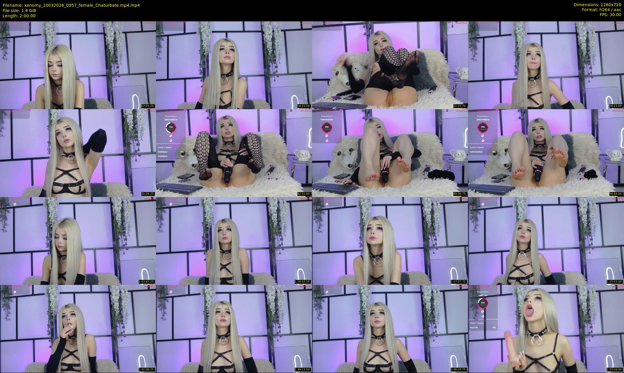 xenomy — 120 minute Chaturbate female cam show recording, 720p, Mar 10, 2026