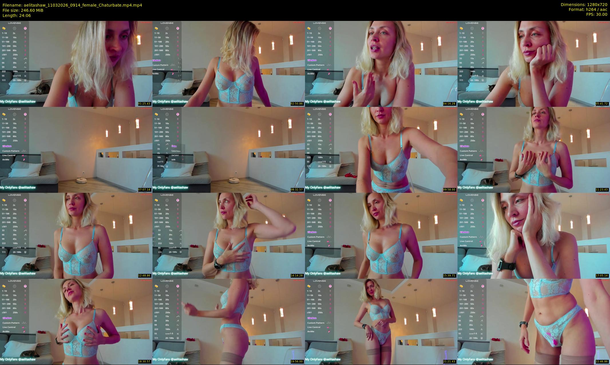 aelitashaw — 25 minute Chaturbate female cam show recording, 720p, Mar 11, 2026