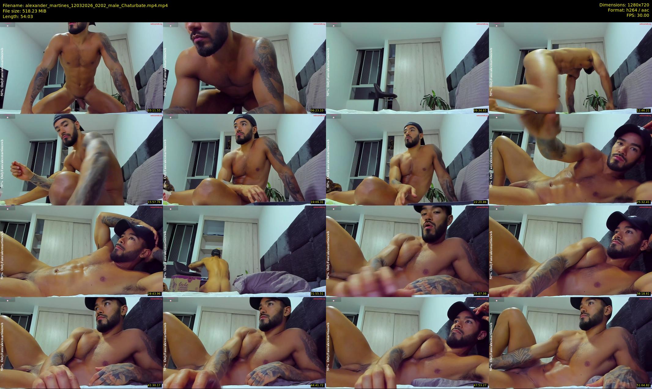 alexander_martines — 55 minute Chaturbate male cam show recording, 720p, Mar 12, 2026
