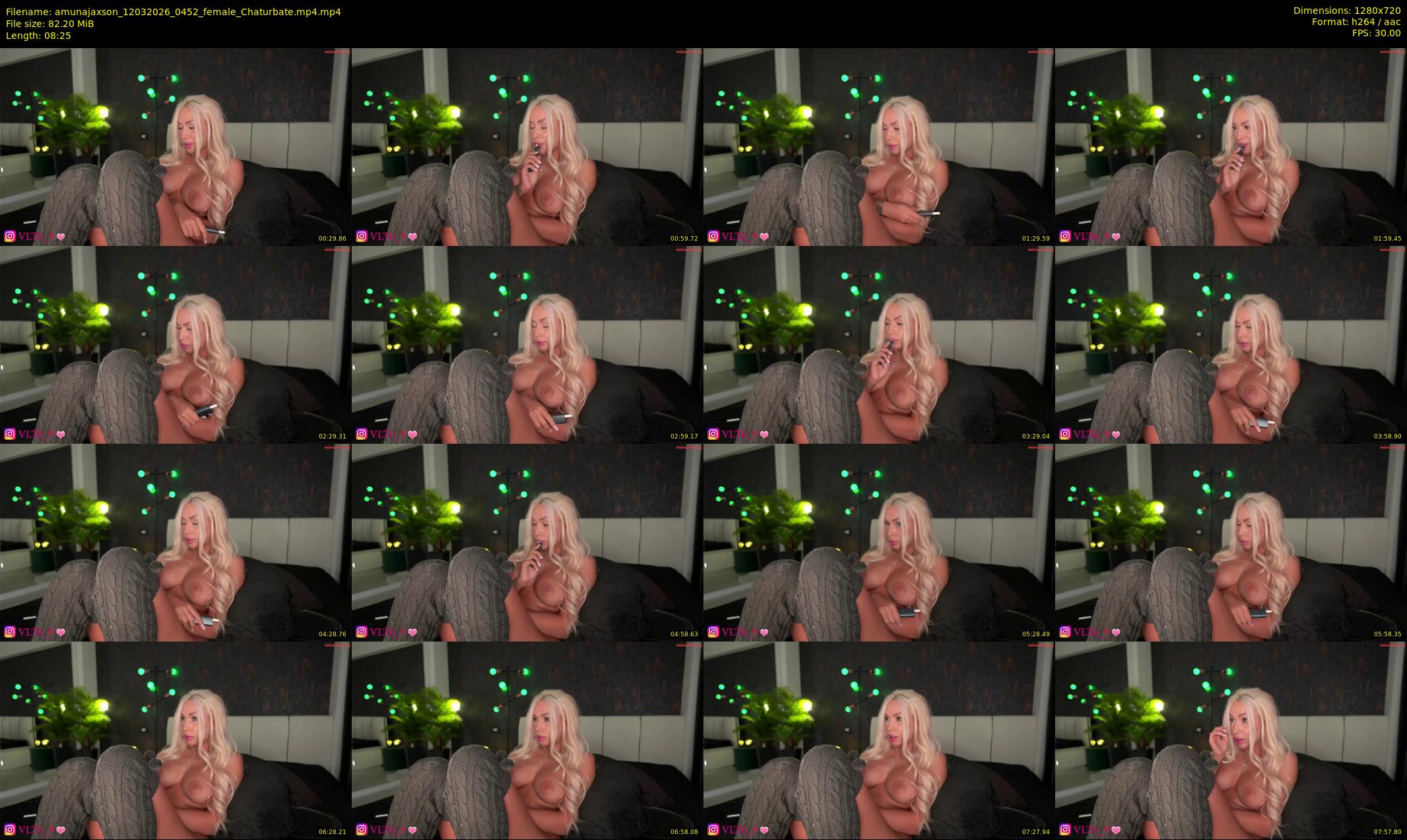 amunajaxson — 9 minute Chaturbate female cam show recording, 720p, Mar 12, 2026