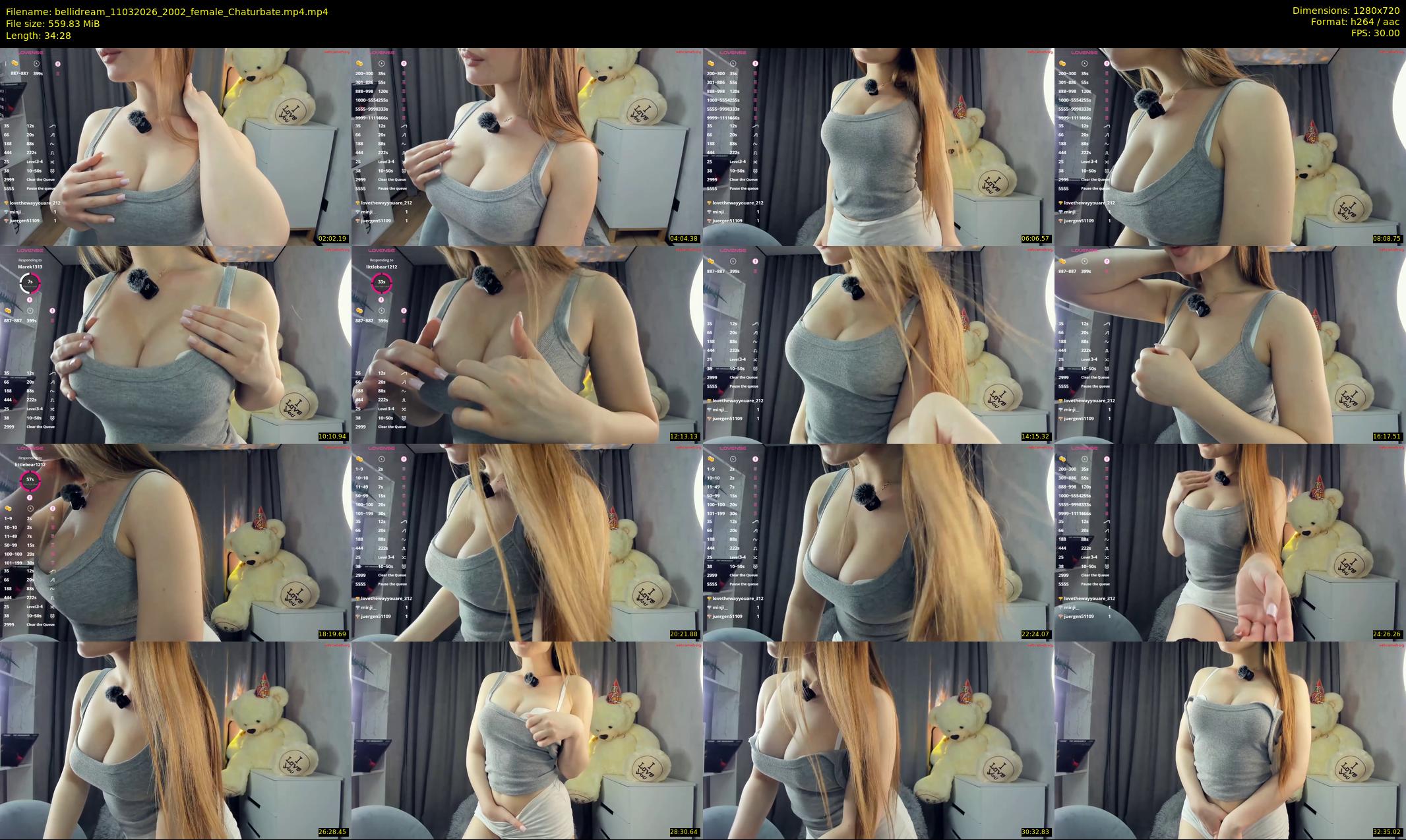 bellidream — 35 minute Chaturbate female cam show recording, 720p, Mar 11, 2026