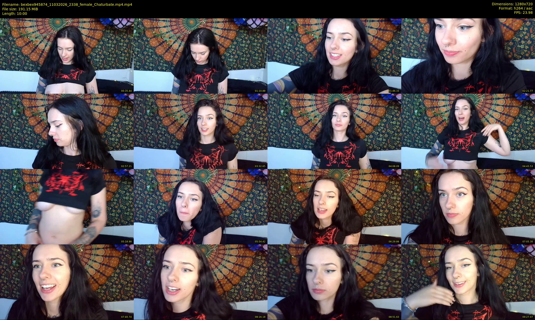 bexbex945874 — 10 minute Chaturbate female cam show recording, 720p, Mar 11, 2026