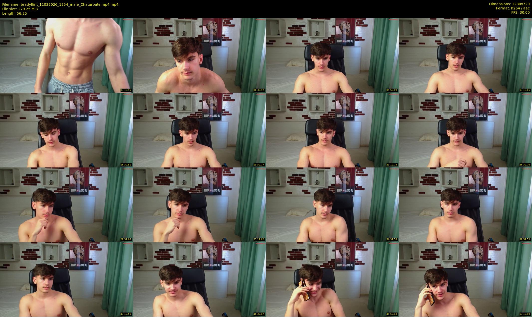 bradyflint — 57 minute Chaturbate male cam show recording, 720p, Mar 11, 2026