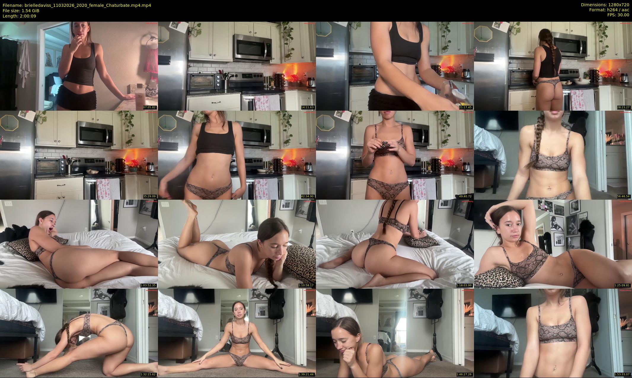 brielledaviss — 121 minute Chaturbate female cam show recording, 720p, Mar 11, 2026