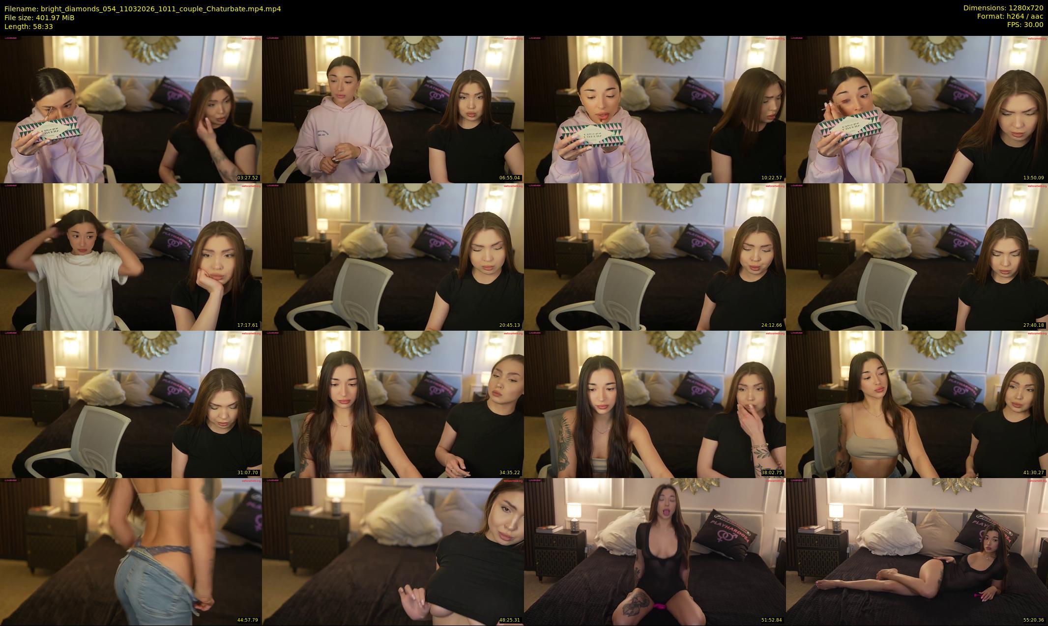 bright_diamonds_054 — 59 minute Chaturbate couple cam show recording, 720p, Mar 11, 2026