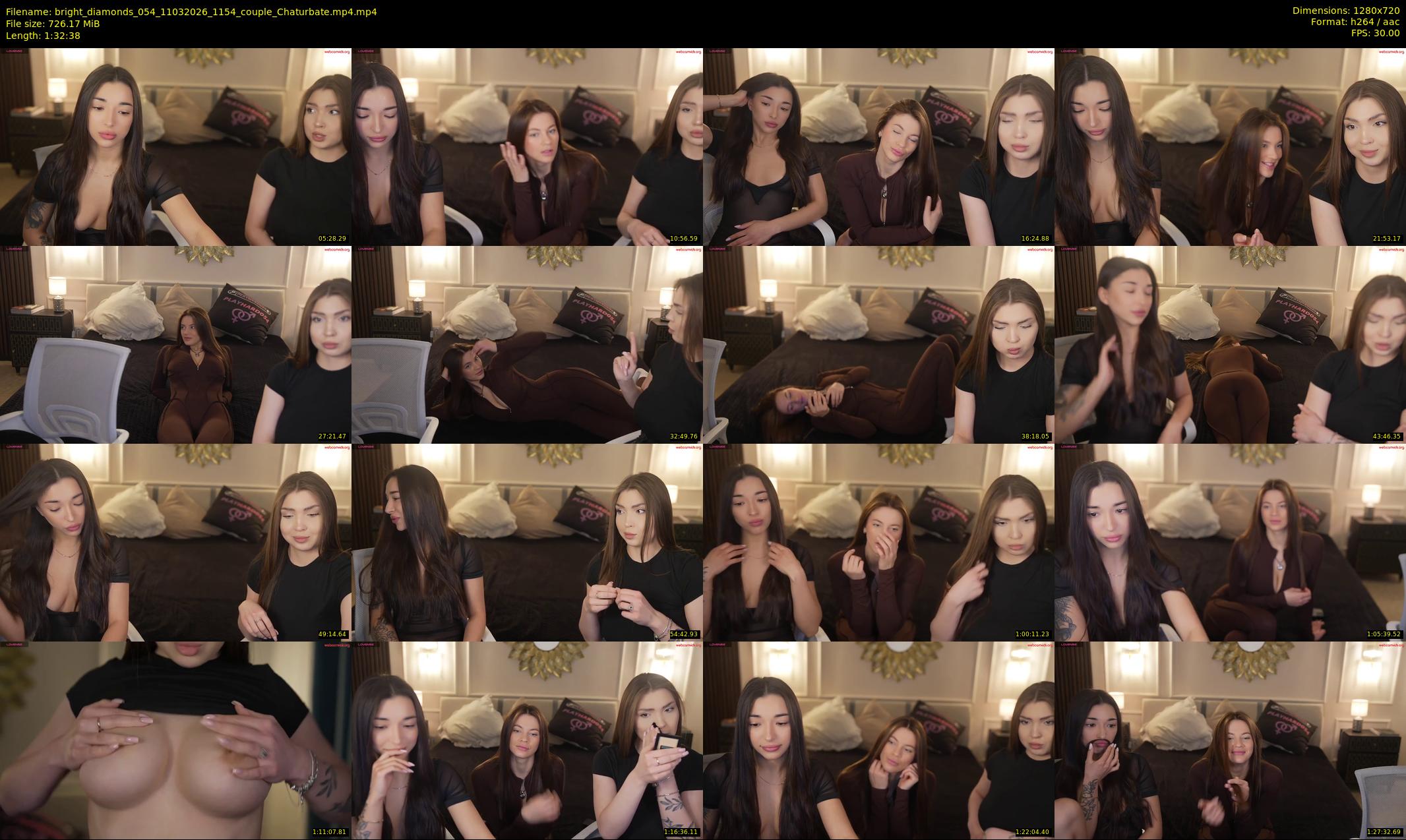 bright_diamonds_054 — 93 minute Chaturbate couple cam show recording, 720p, Mar 11, 2026