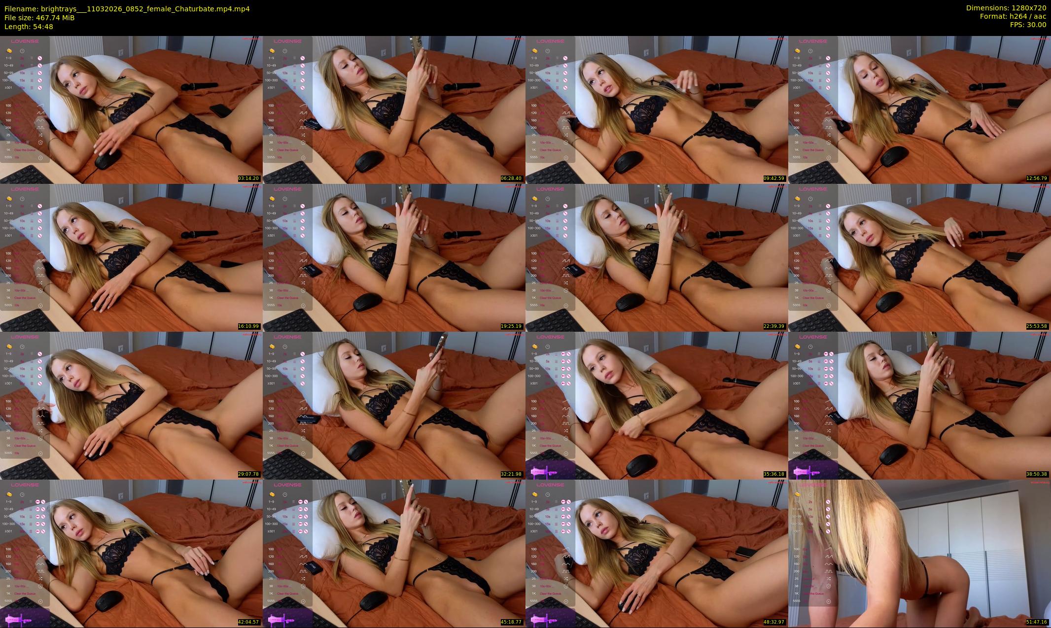 brightrays__ — 55 minute Chaturbate female cam show recording, 720p, Mar 11, 2026