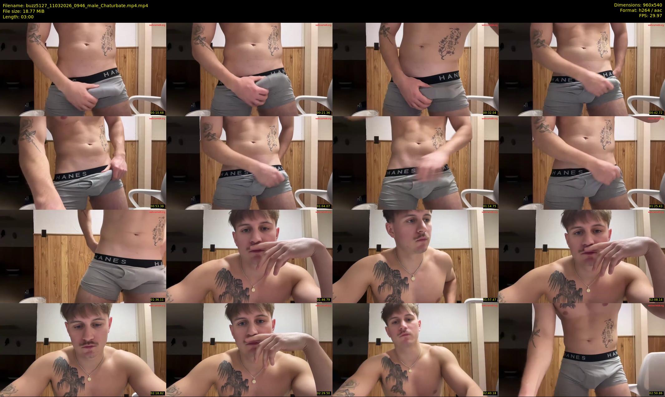 buzz5127 — 3 minute Chaturbate male cam show recording, 480p, Mar 11, 2026