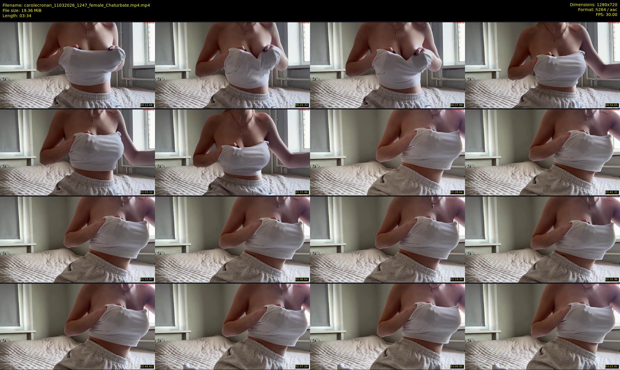 carolecronan — 4 minute Chaturbate female cam show recording, 720p, Mar 11, 2026
