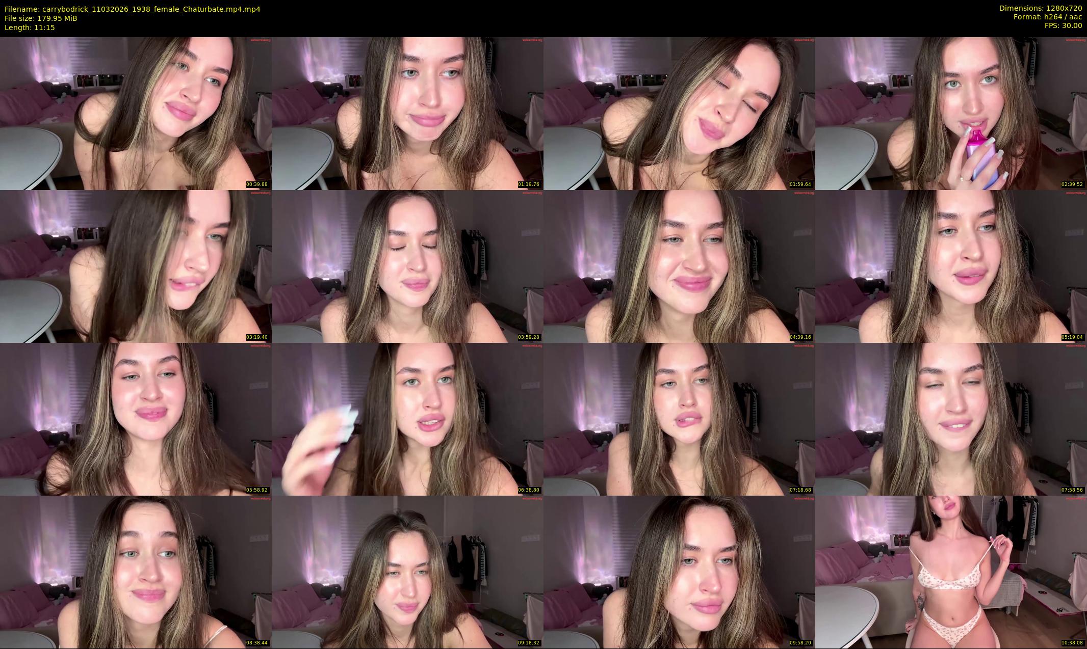 carrybodrick — 12 minute Chaturbate female cam show recording, 720p, Mar 11, 2026
