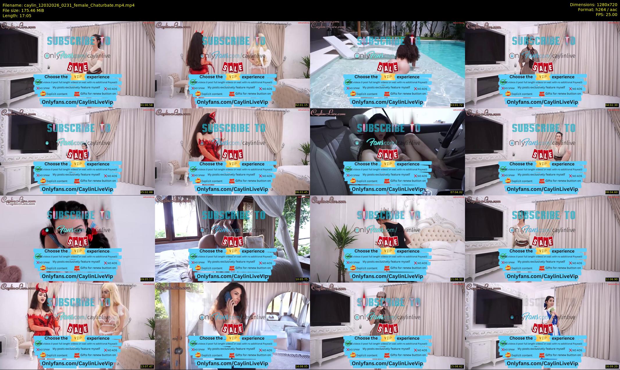 caylin — 18 minute Chaturbate female cam show recording, 720p, Mar 12, 2026