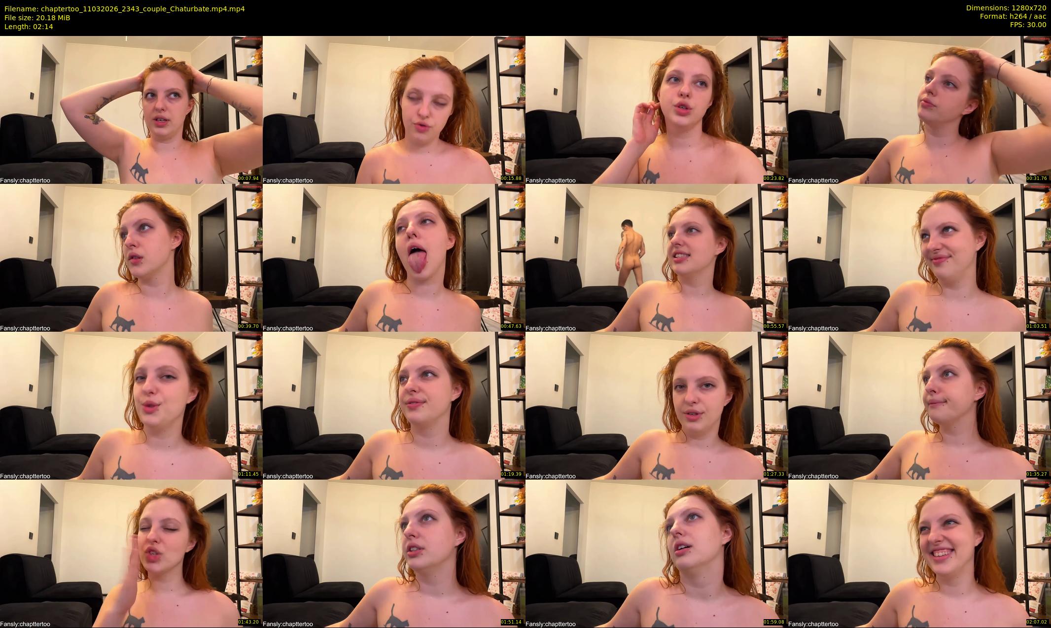 chaptertoo — 3 minute Chaturbate couple cam show recording, 720p, Mar 11, 2026