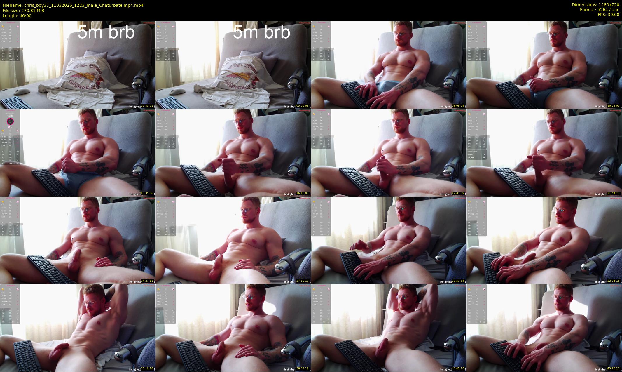 chris_boy37 — 46 minute Chaturbate male cam show recording, 720p, Mar 11, 2026