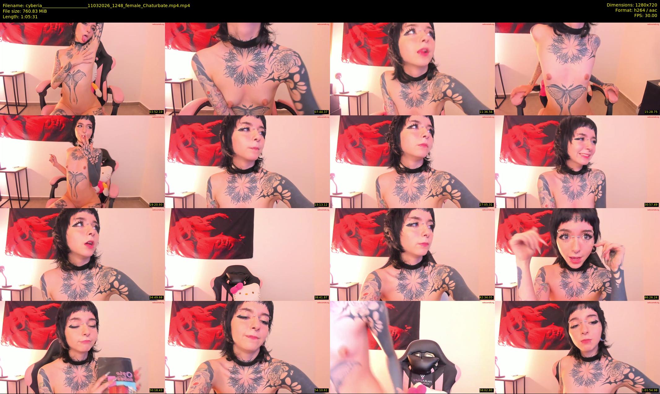 cyberia____________________ — 66 minute Chaturbate female cam show recording, 720p, Mar 11, 2026