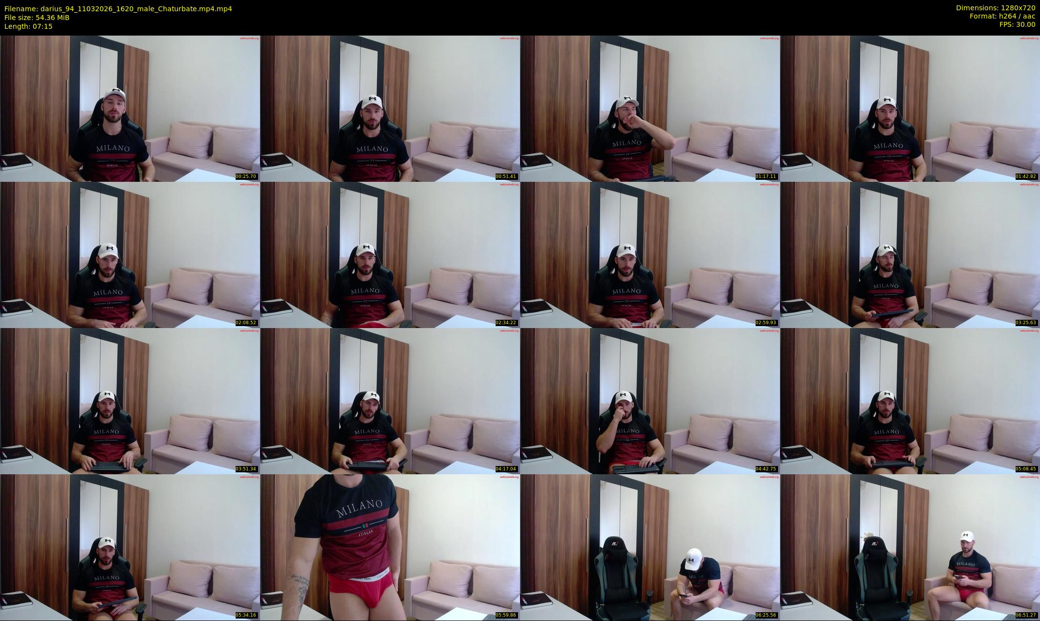 darius_94 — 8 minute Chaturbate male cam show recording, 720p, Mar 11, 2026