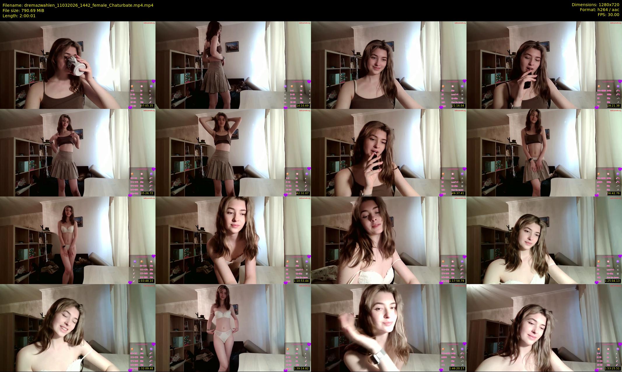 dremazwahlen — 121 minute Chaturbate female cam show recording, 720p, Mar 11, 2026
