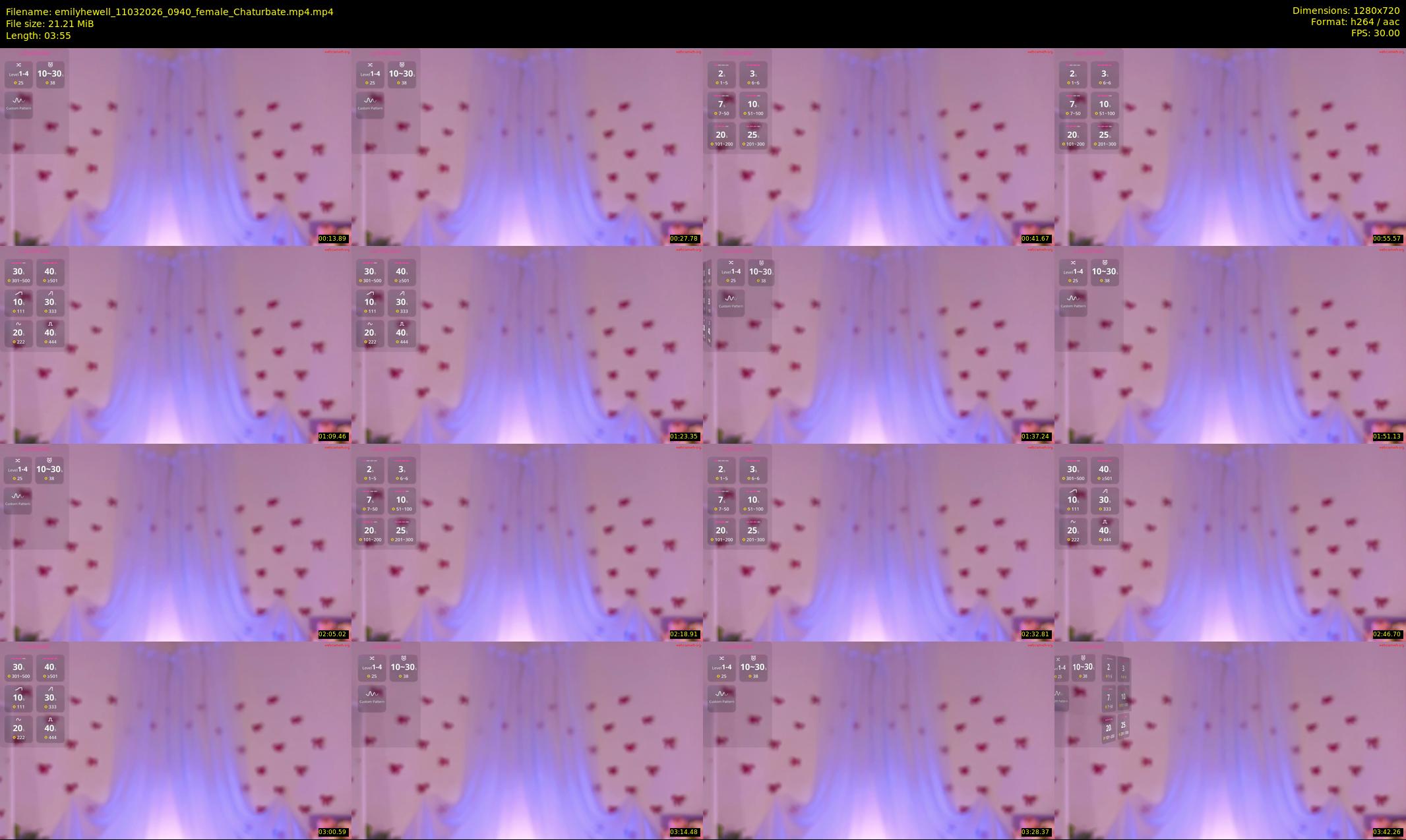 emilyhewell — 4 minute Chaturbate female cam show recording, 720p, Mar 11, 2026