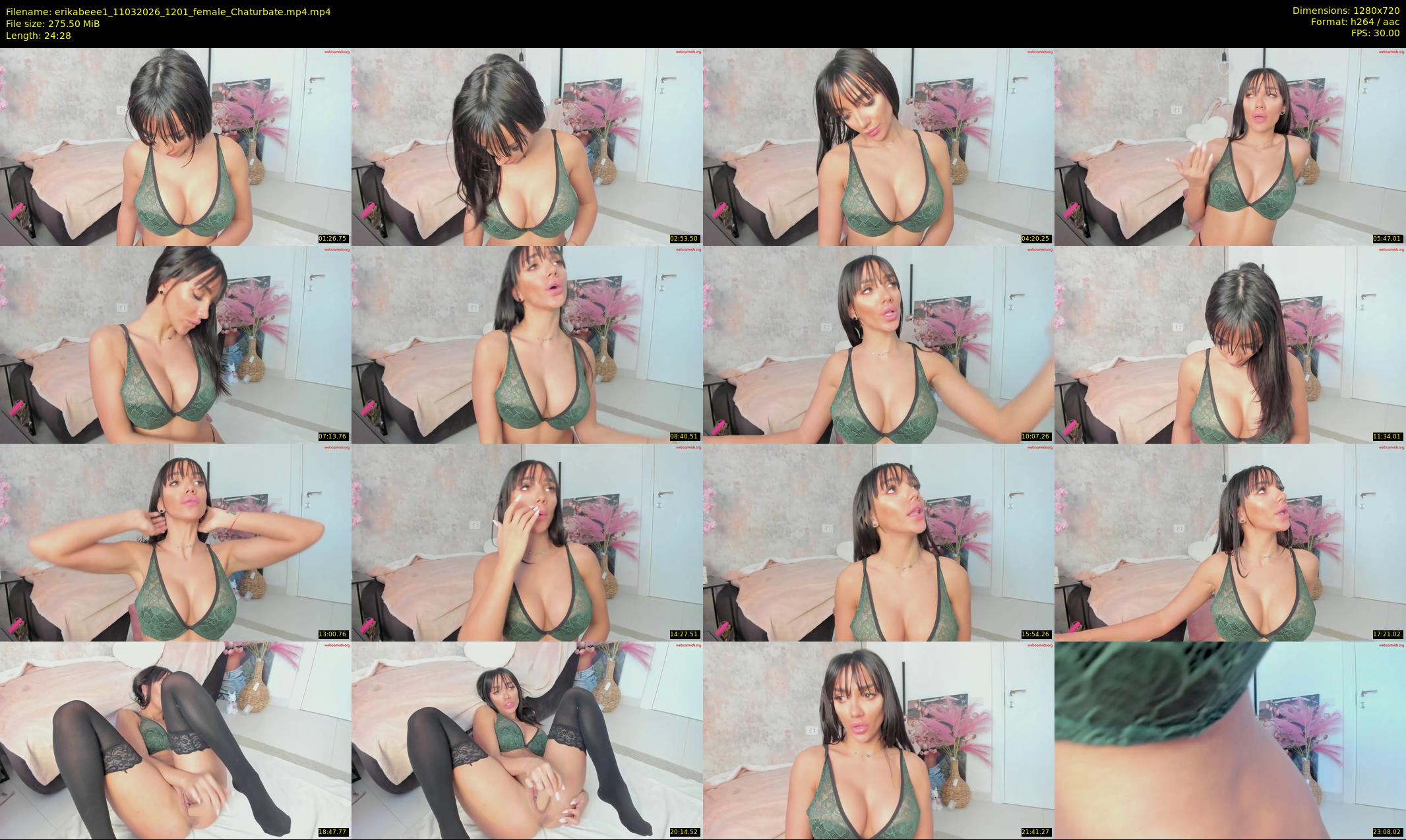 erikabeee1 — 25 minute Chaturbate female cam show recording, 720p, Mar 11, 2026