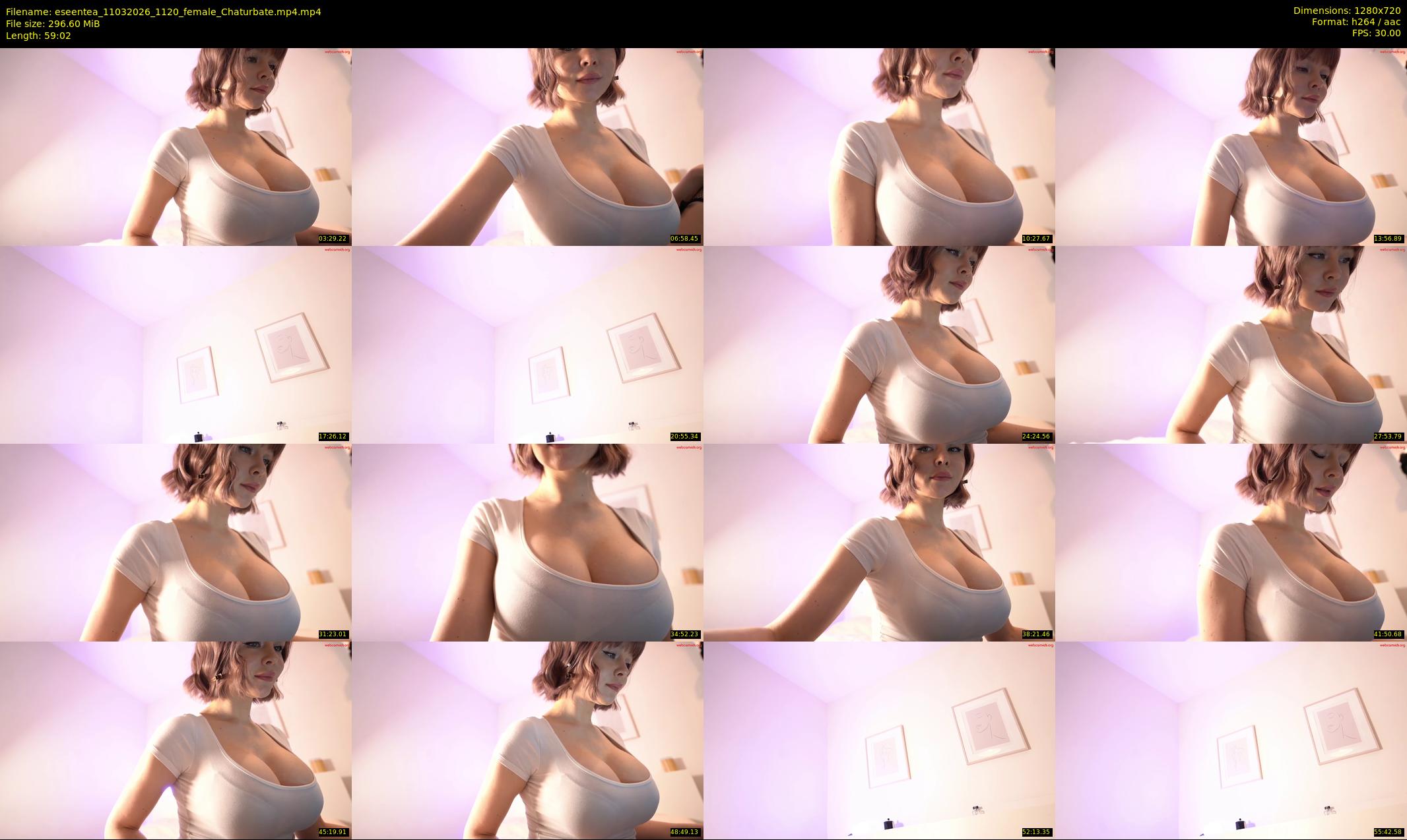 eseentea — 60 minute Chaturbate female cam show recording, 720p, Mar 11, 2026