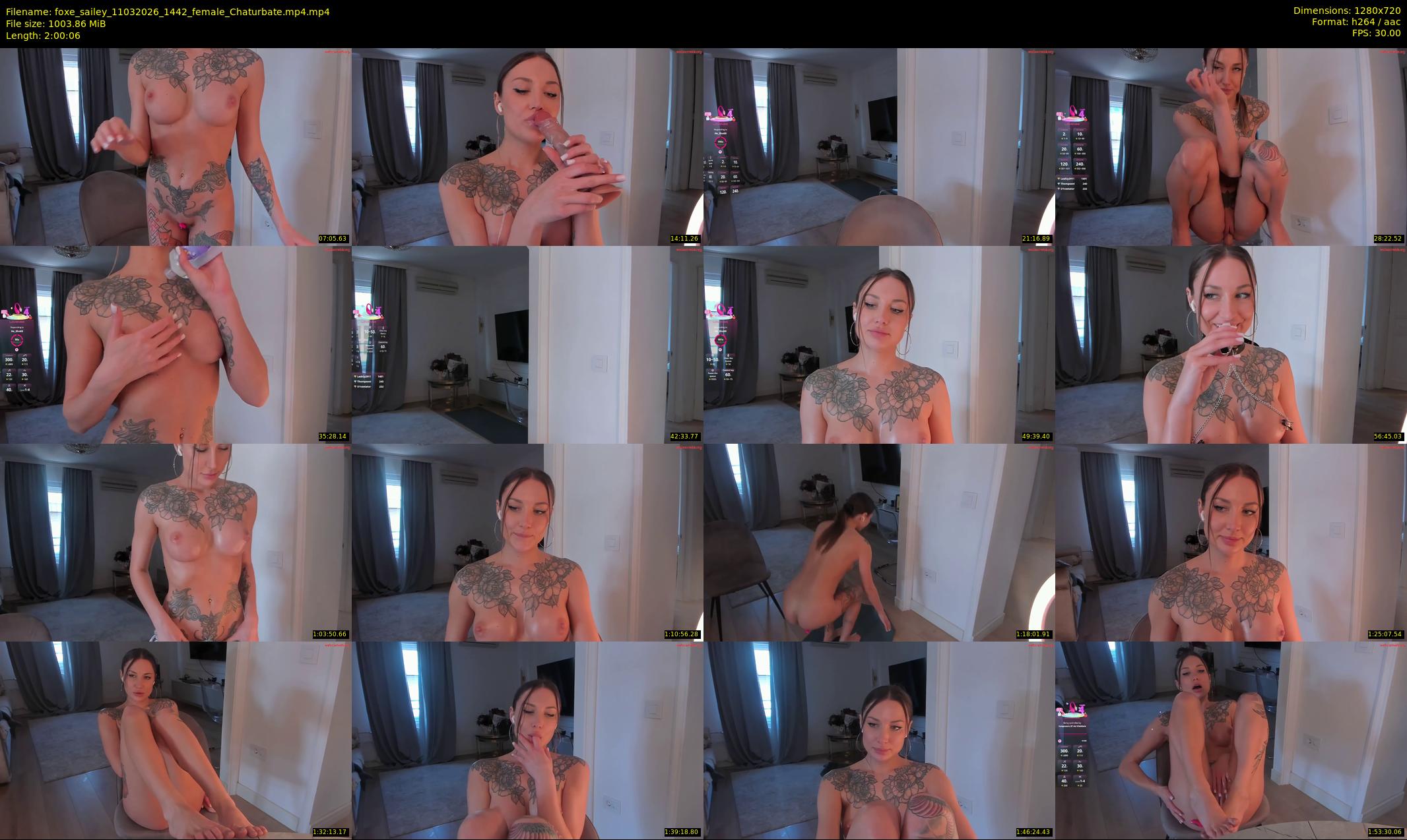foxe_sailey — 121 minute Chaturbate female cam show recording, 720p, Mar 11, 2026