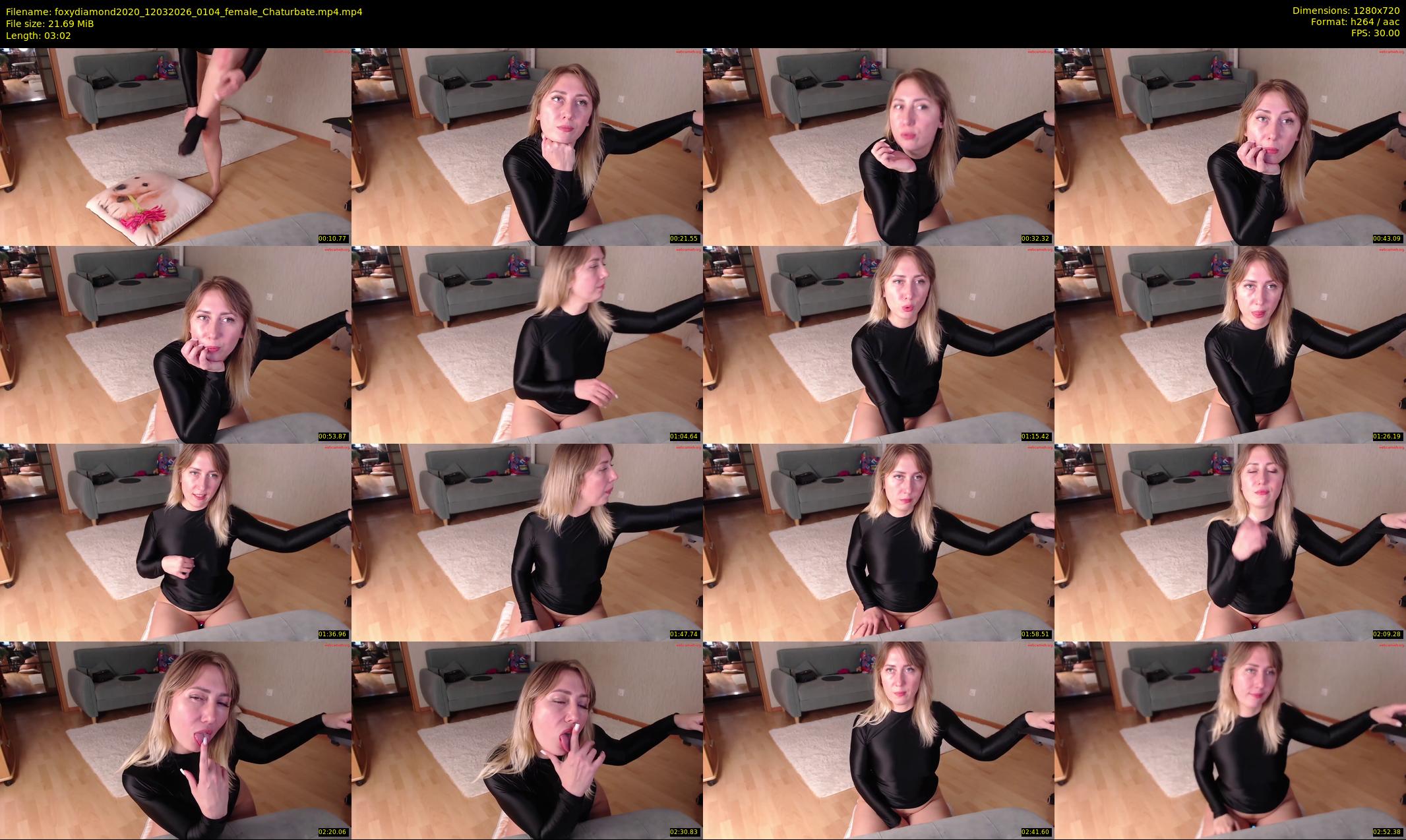 foxydiamond2020 — 4 minute Chaturbate female cam show recording, 720p, Mar 12, 2026