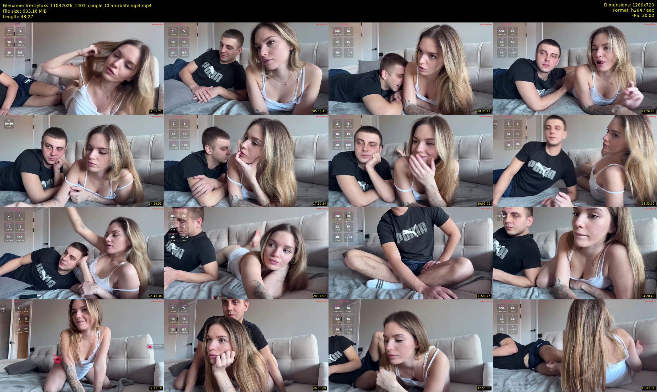 frenzyfoxs — 49 minute Chaturbate couple cam show recording, 720p, Mar 11, 2026