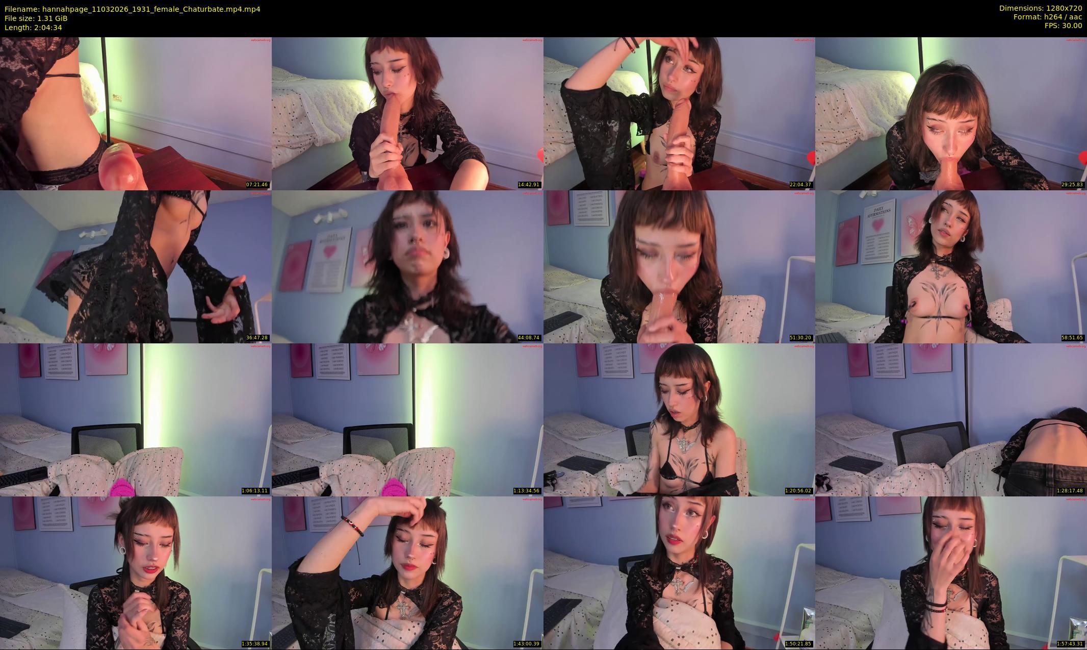 hannahpage — 125 minute Chaturbate female cam show recording, 720p, Mar 11, 2026