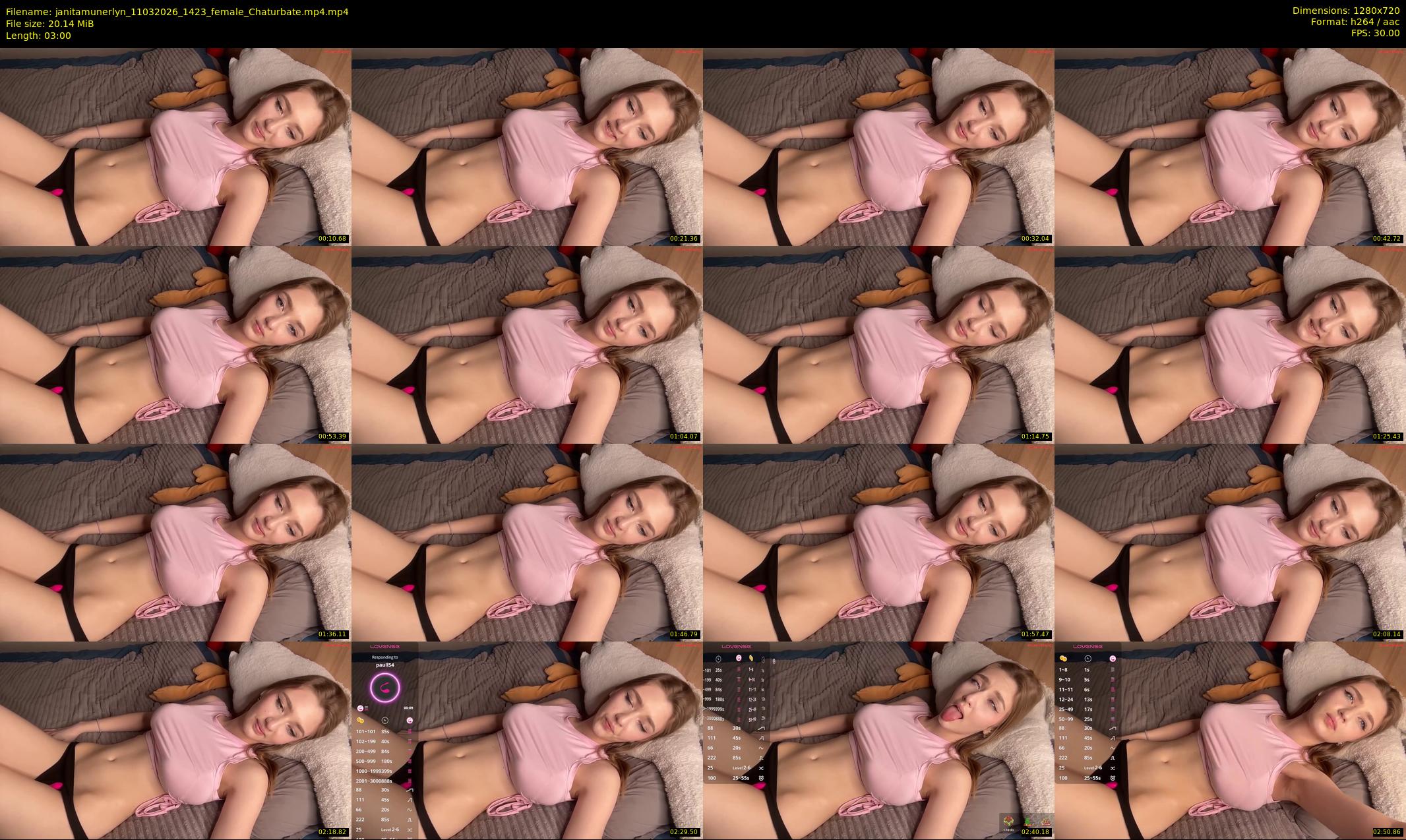 janitamunerlyn — 3 minute Chaturbate female cam show recording, 720p, Mar 11, 2026