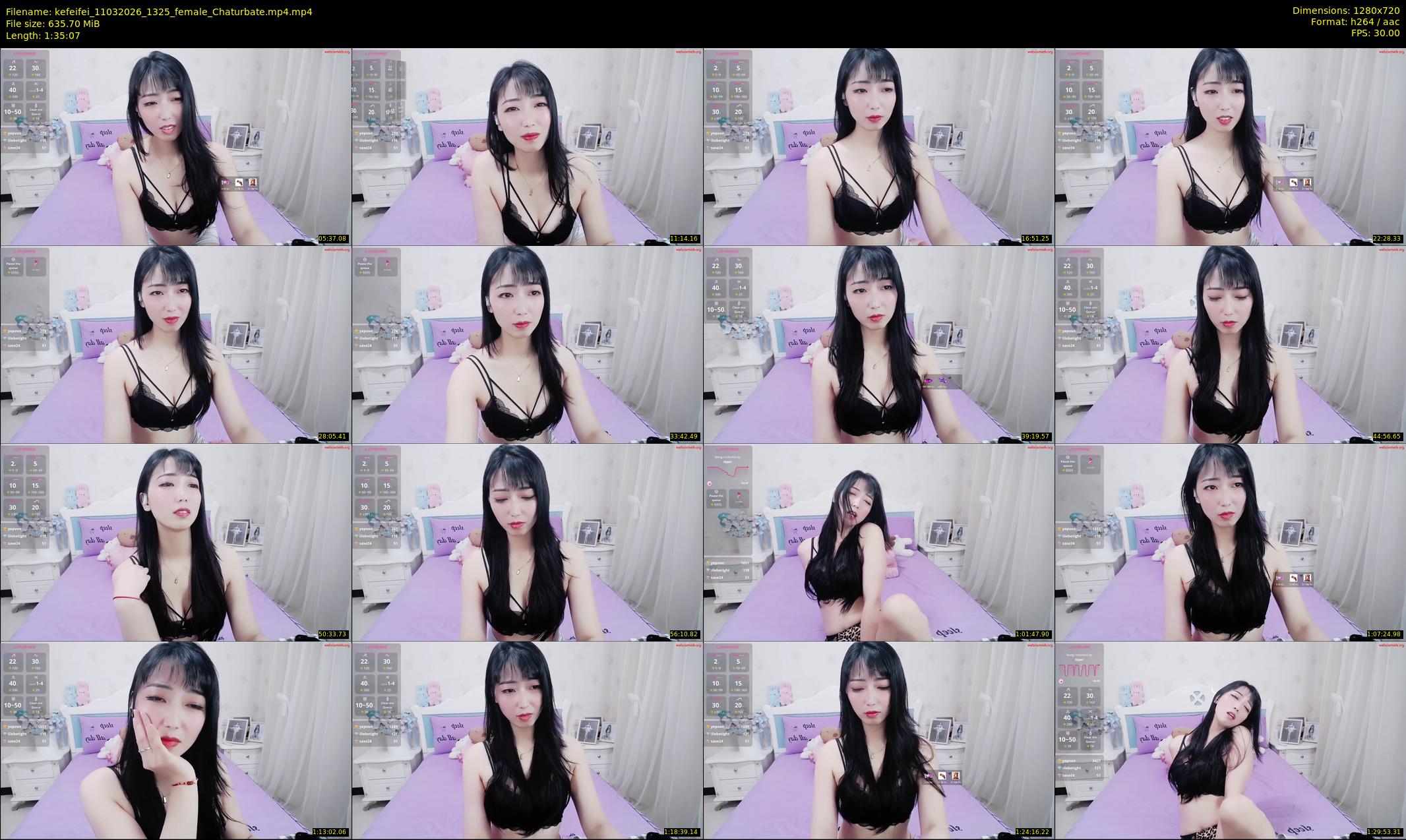 kefeifei — 96 minute Chaturbate female cam show recording, 720p, Mar 11, 2026